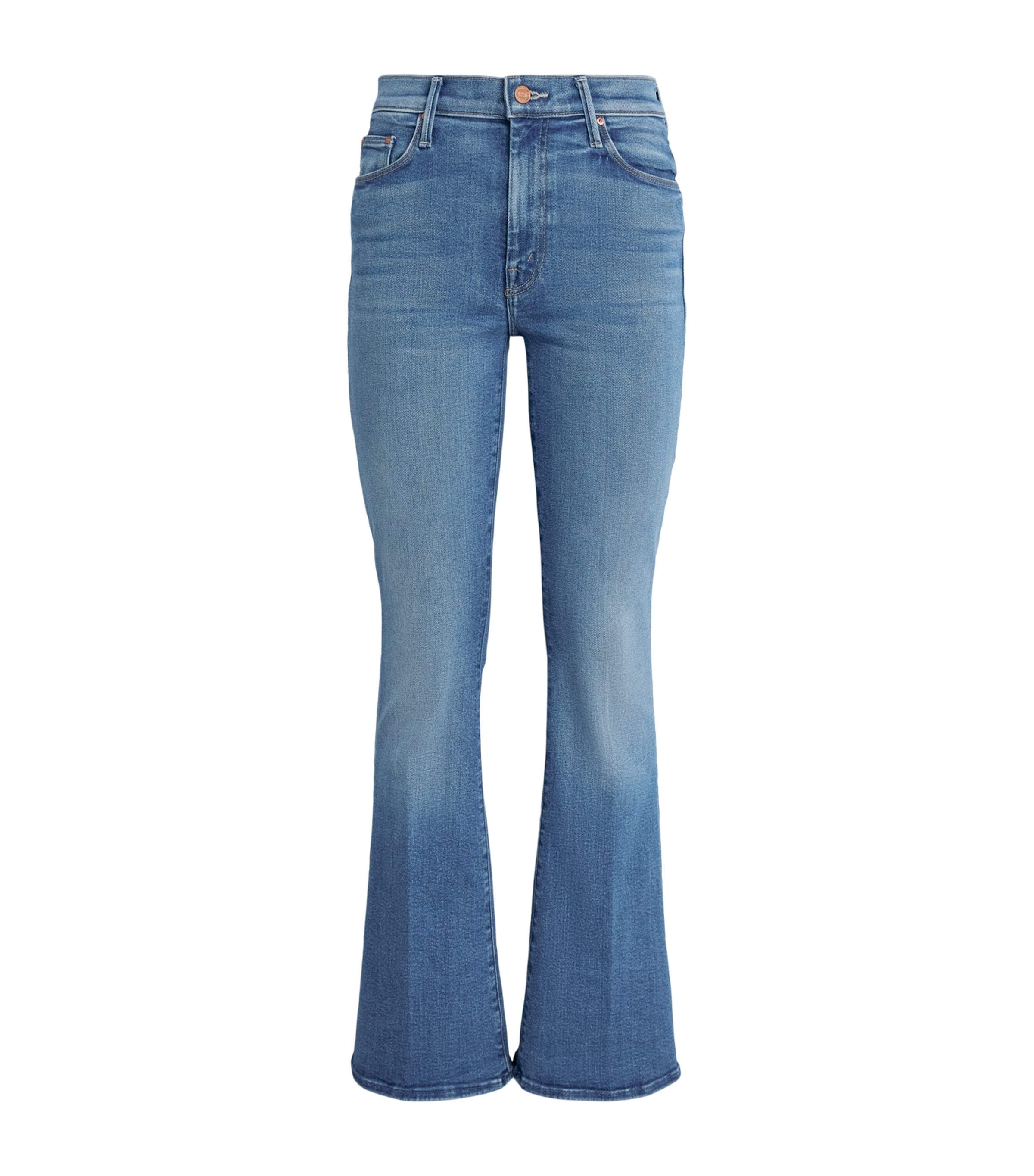 MOTHER Womens The Weekender Flared Jeans Piece By Piece