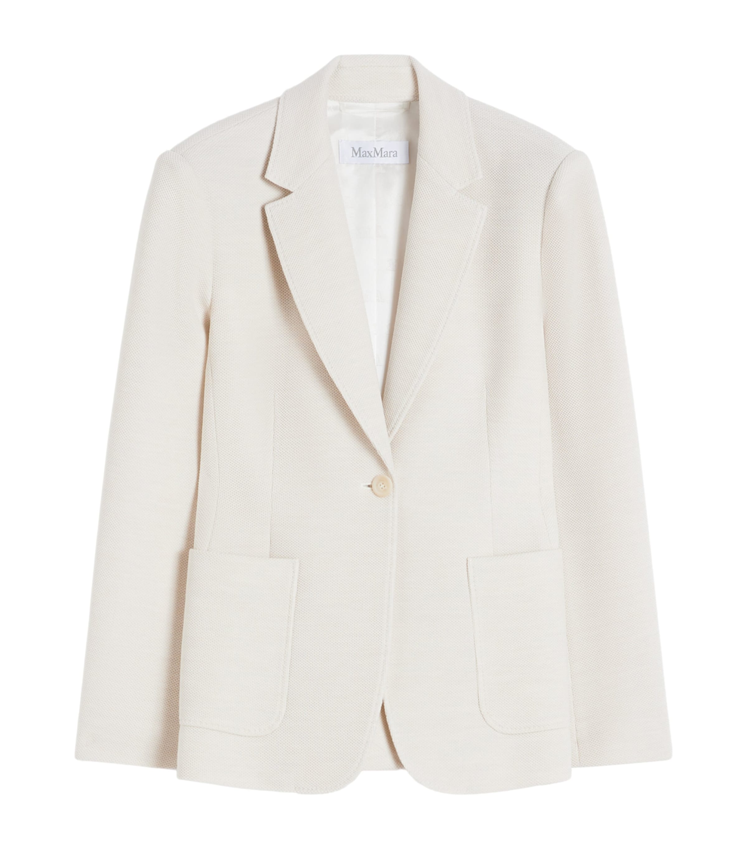 Virgin Wool Single-Breasted Blazer