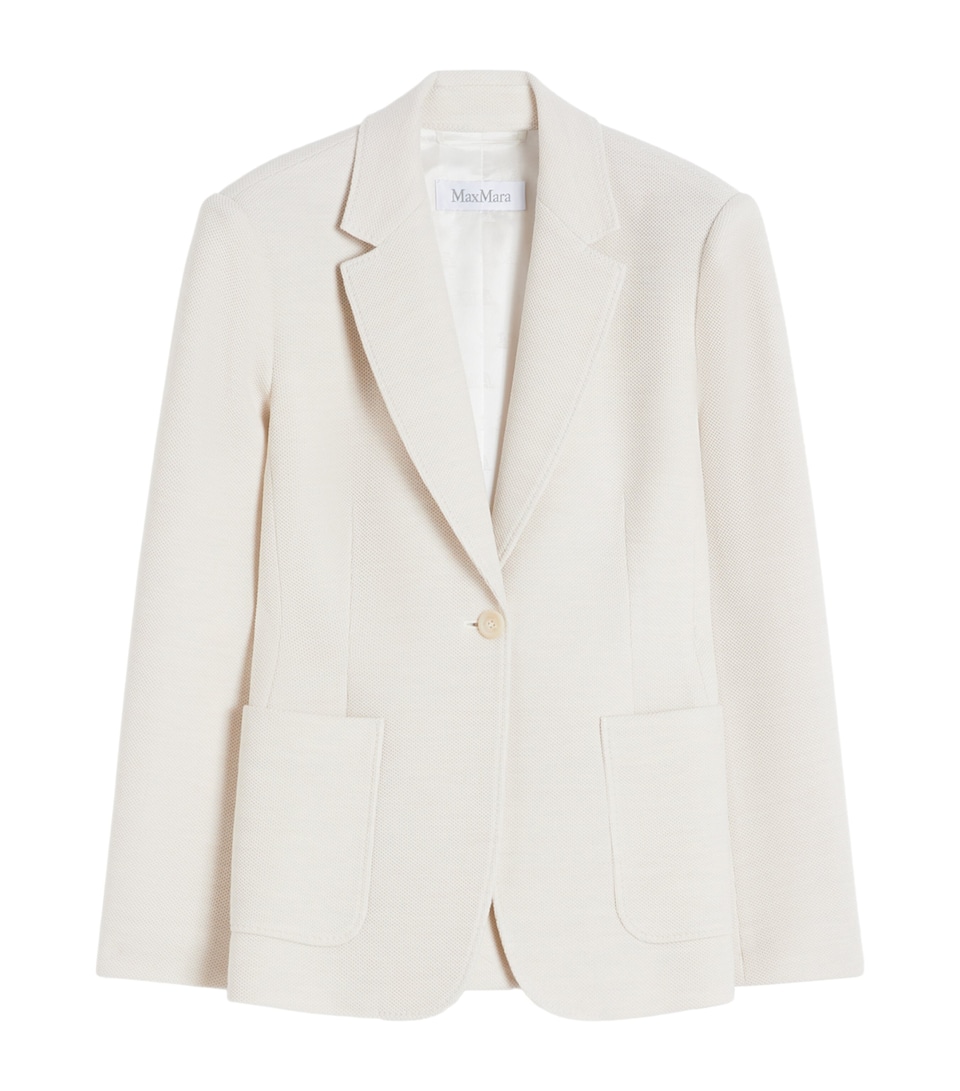 Virgin Wool Single-Breasted Blazer