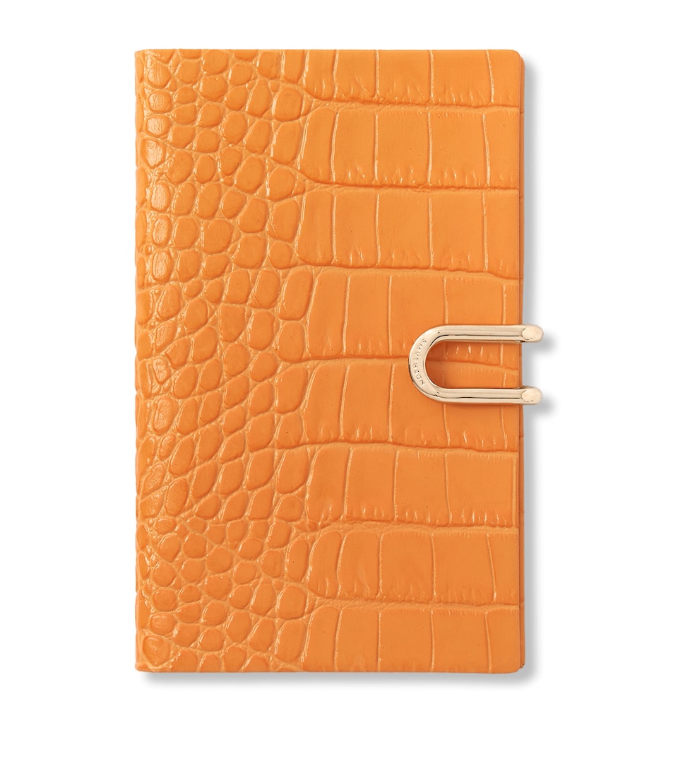 Smythson Leather Mara A6 2026 Mid-Year Diary Light Orange