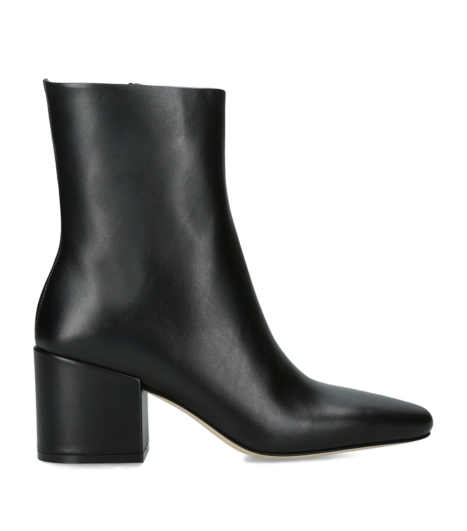 Dear Frances Leather Alma Ankle Boots 70 Black