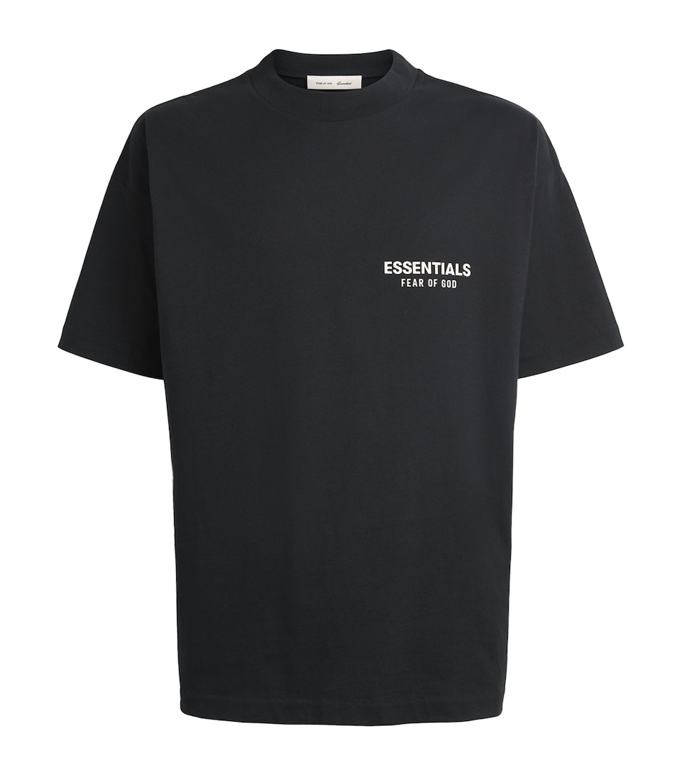 FEAR OF GOD ESSENTIALS Mens Classic Fit T-Shirt Vintage Black