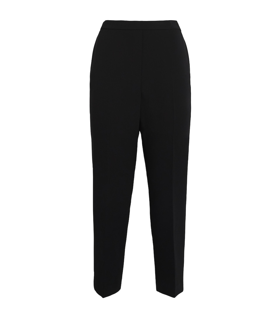 Theory Womens Cropped Tailored Trousers Black