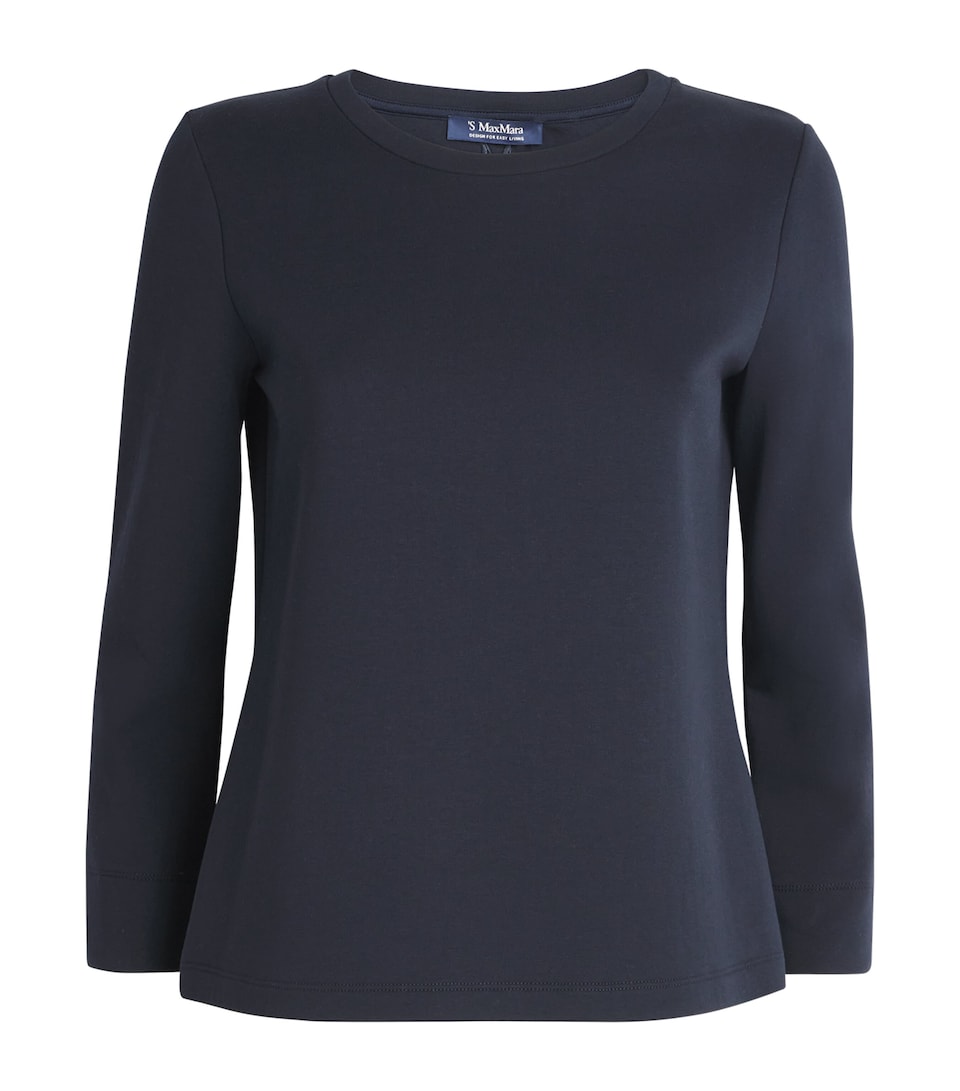Cotton-Blend Long-Sleeve T-Shirt