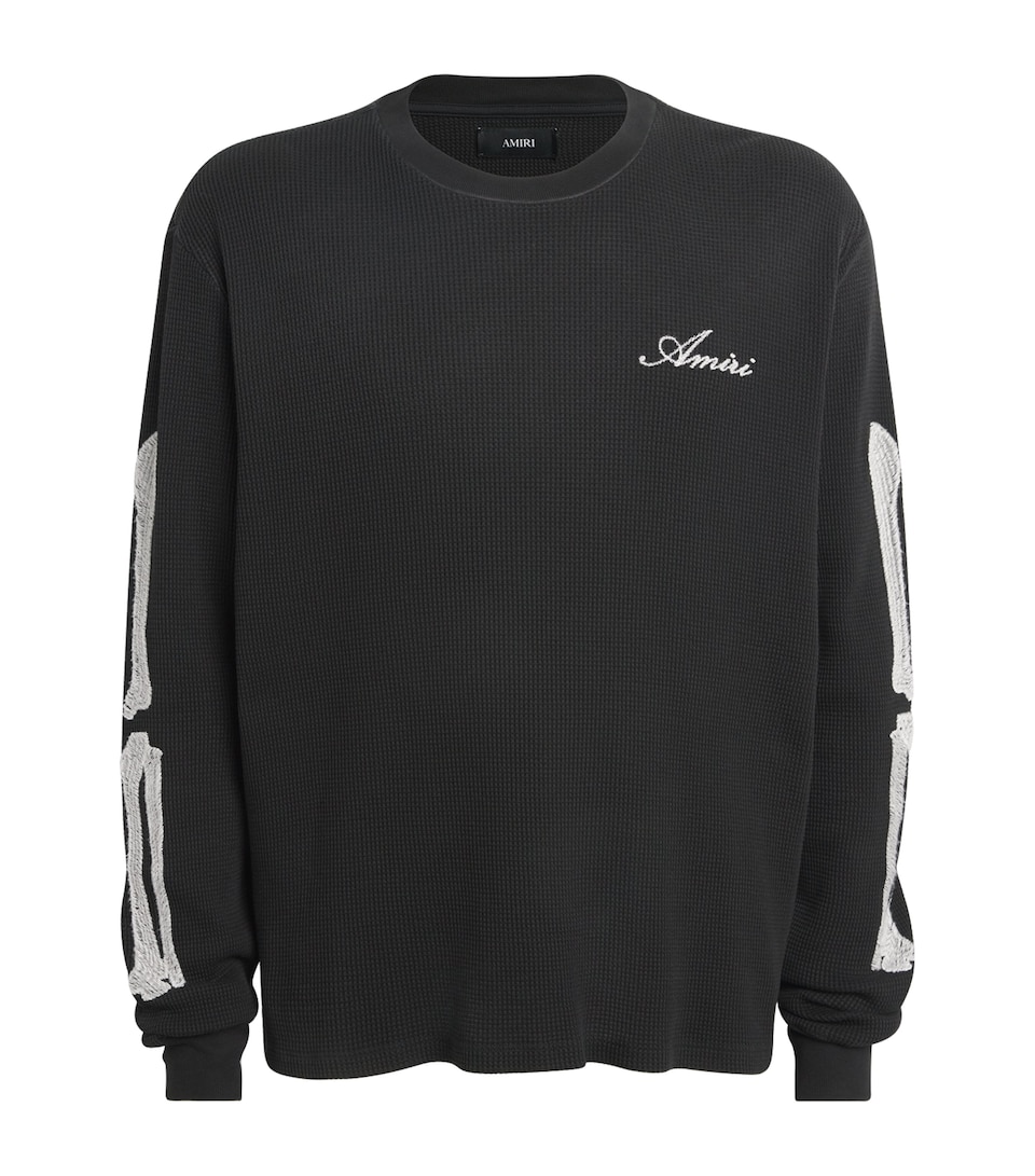 Cotton Long-Sleeve Bones T-Shirt