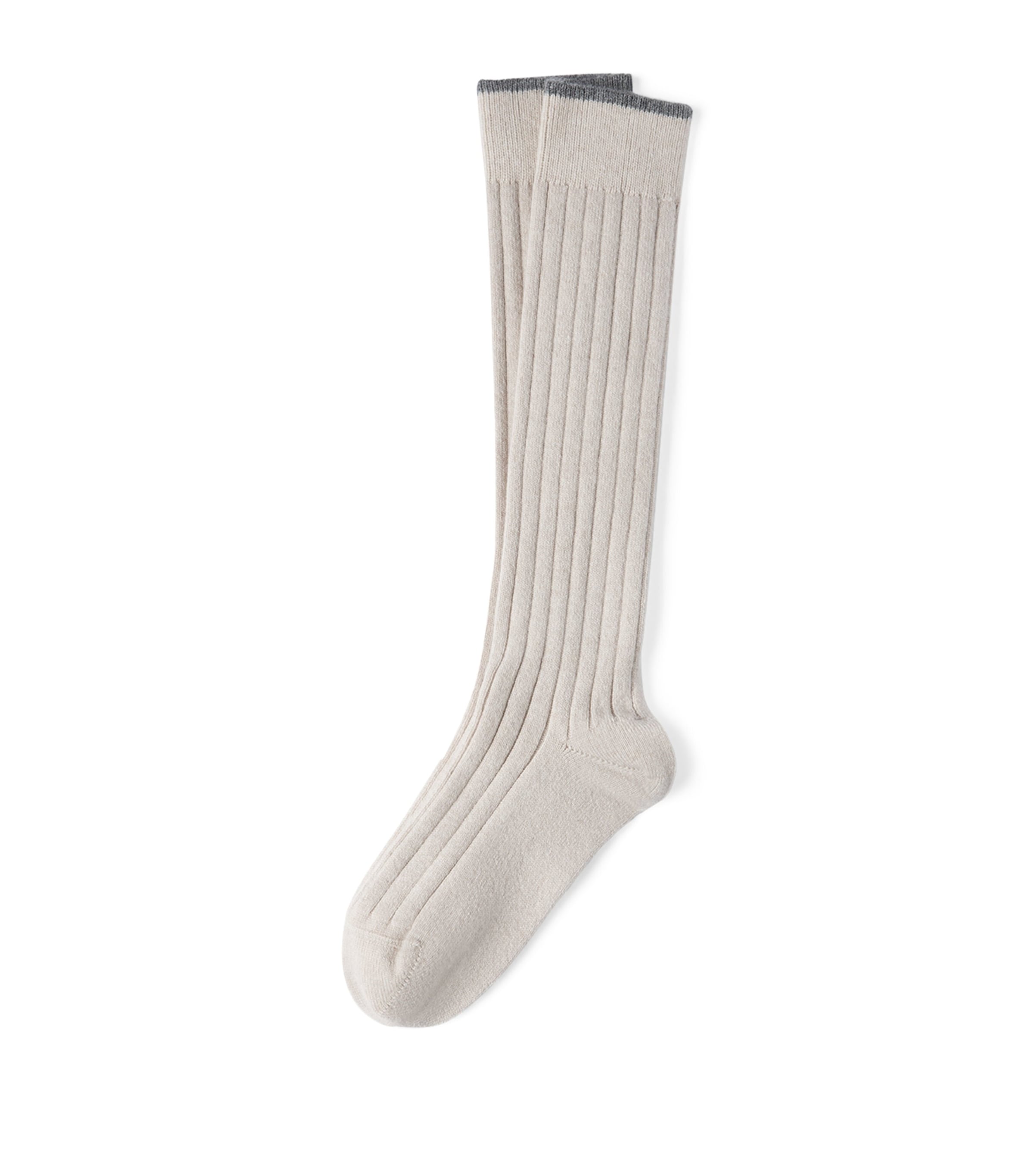 Brunello Cucinelli Mens Cashmere Ribbed Socks