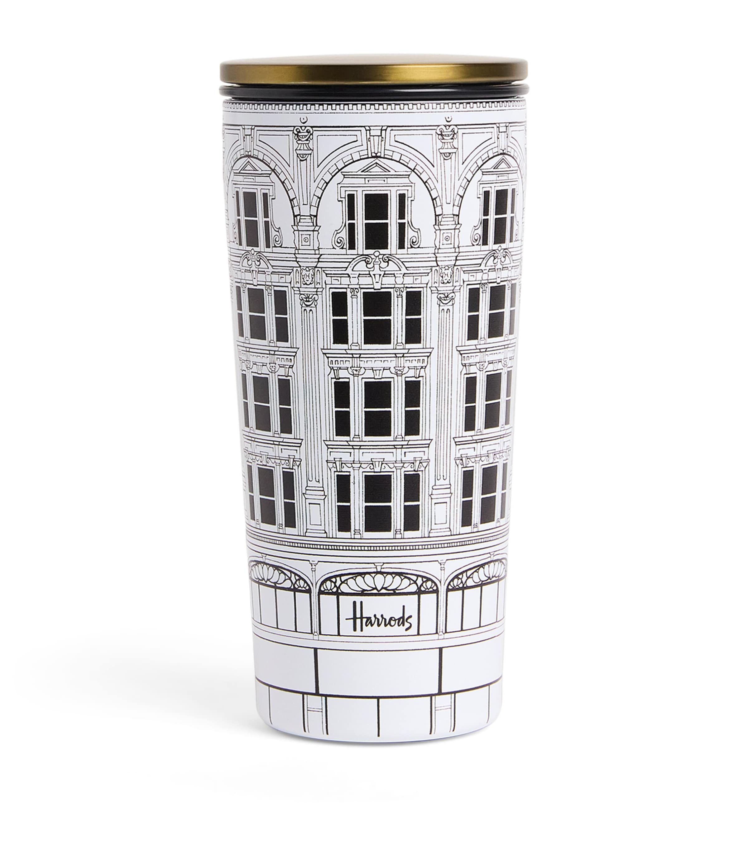 Harrods Metal Building Travel Cup White