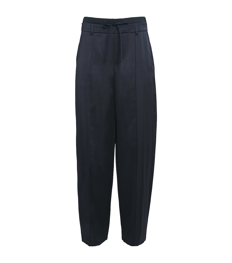 Double-Waistband Tailored Trousers