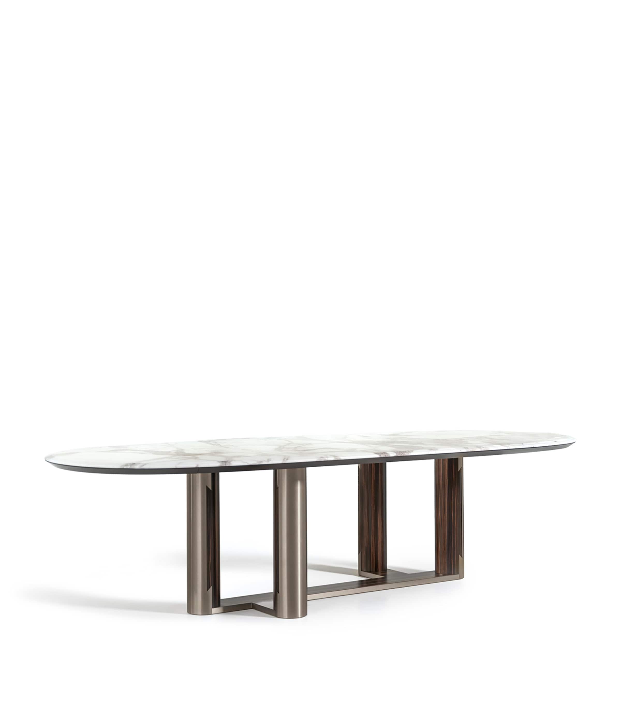 Luxor Boat Shaped Oval Table