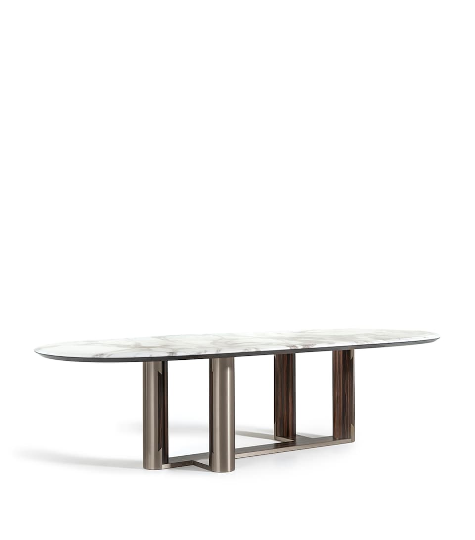 Luxor Boat Shaped Oval Table
