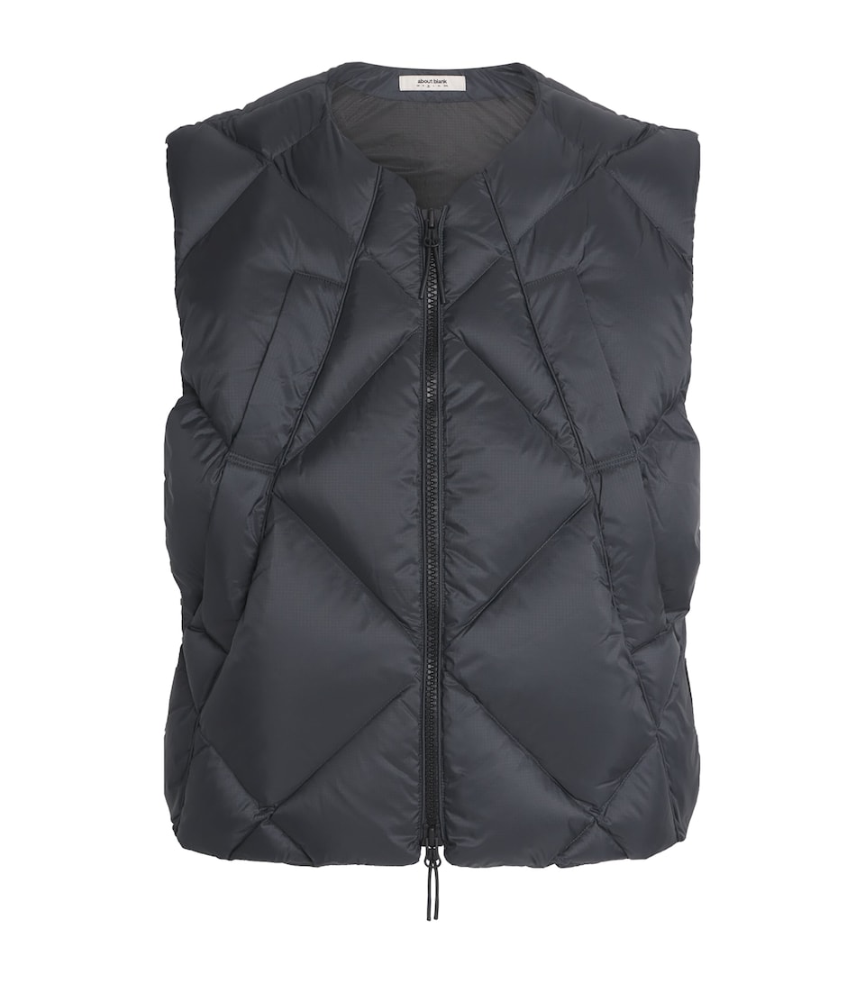 Diamond-Quilted Down Gilet
