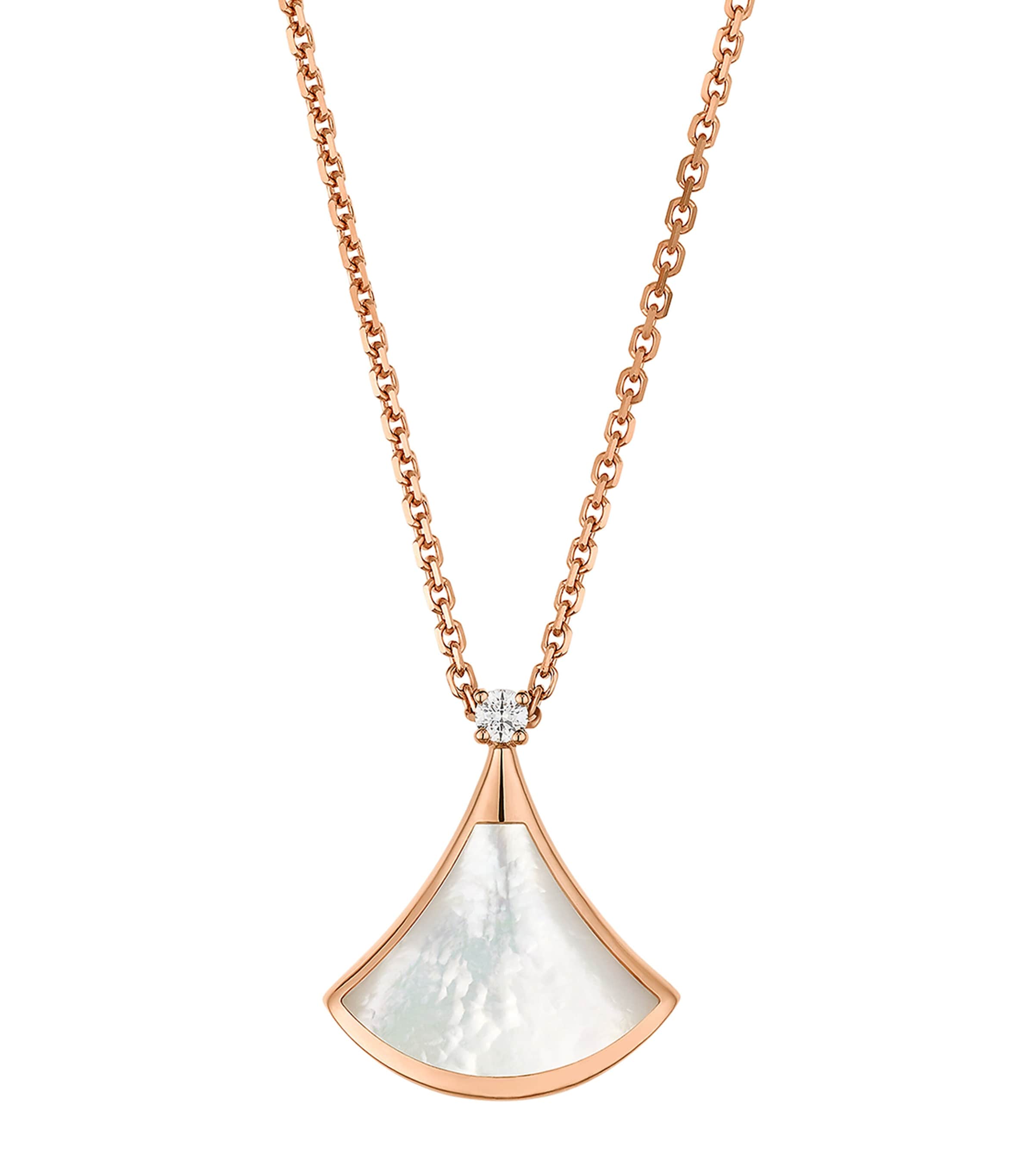 Rose Gold, Diamond and Mother-of-Pearl Divas' Dream Necklace