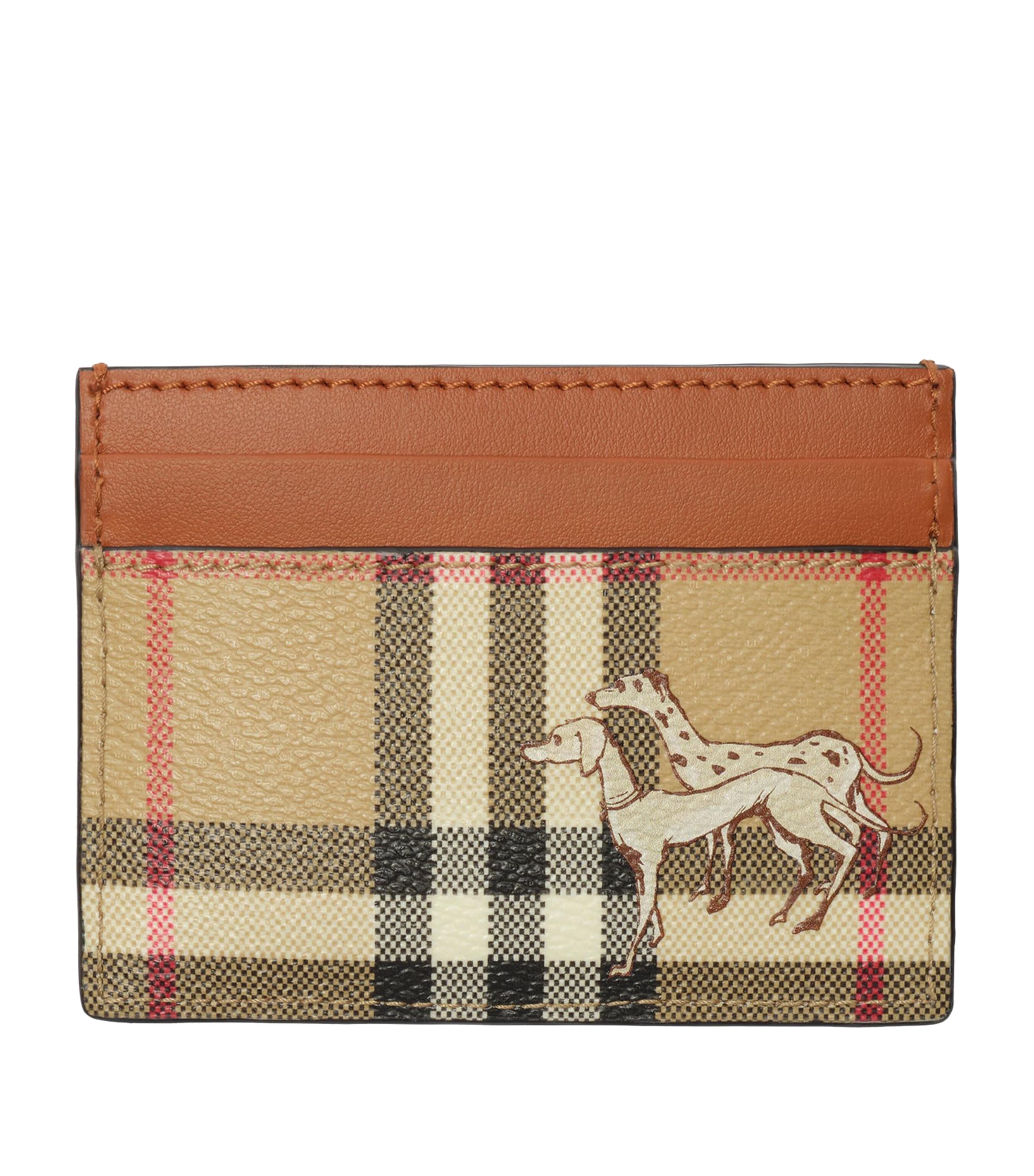 Burberry Check Mates Card Holder Archive Beige
