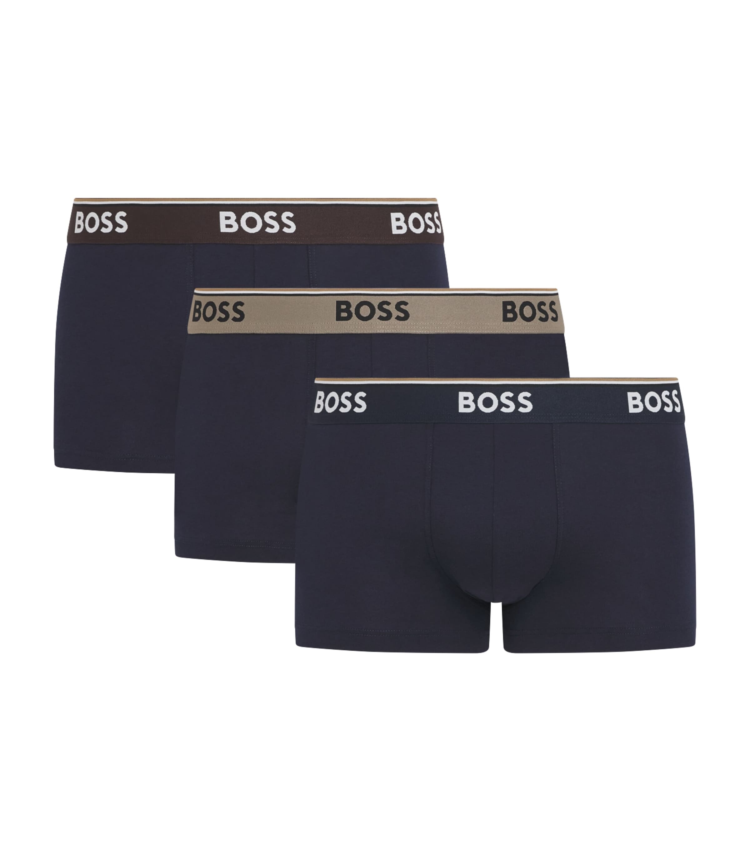 BOSS Mens Stretch-Cotton Power Trunks (Pack of 3) Open Miscel
