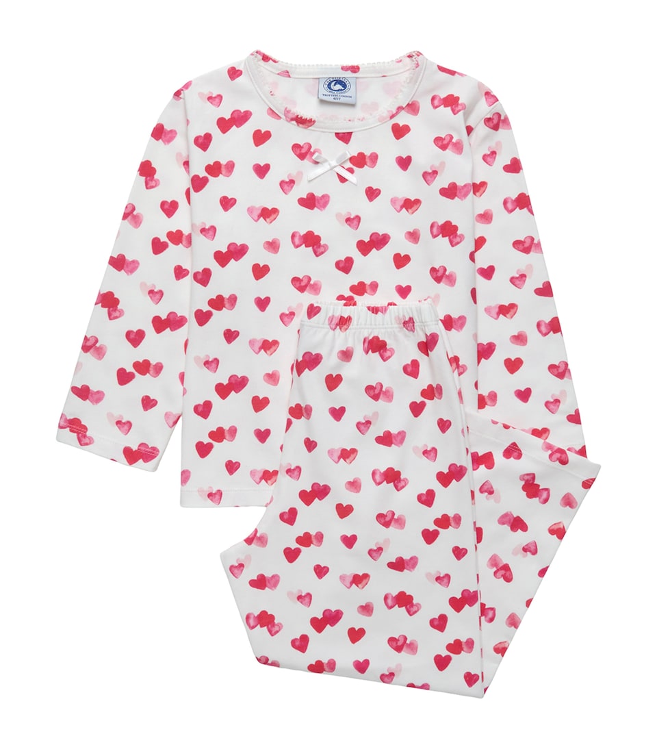 Cotton Heart Print Pyjama Set (1-5 Years)