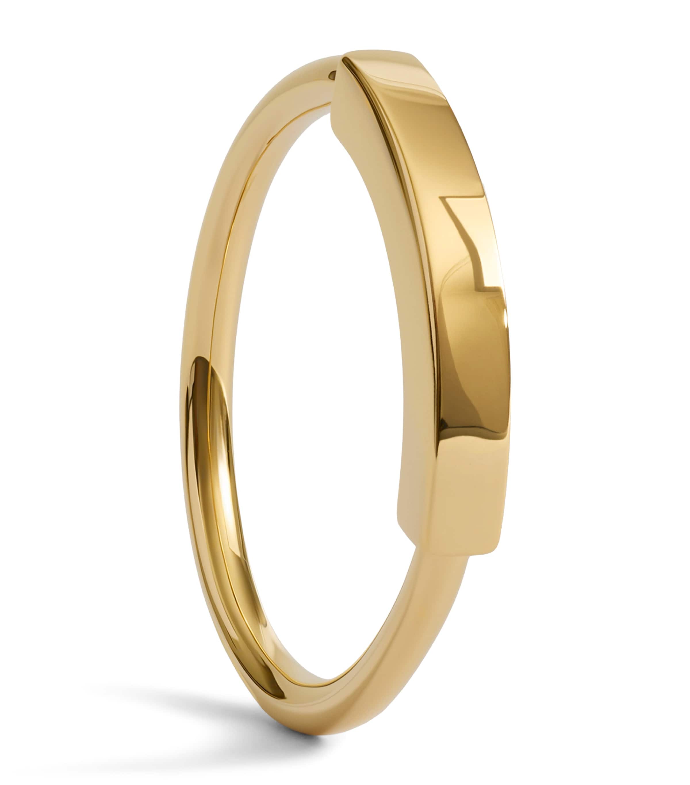 Monica Vinader Gold Vermeil Linear Stacking Ring Gold