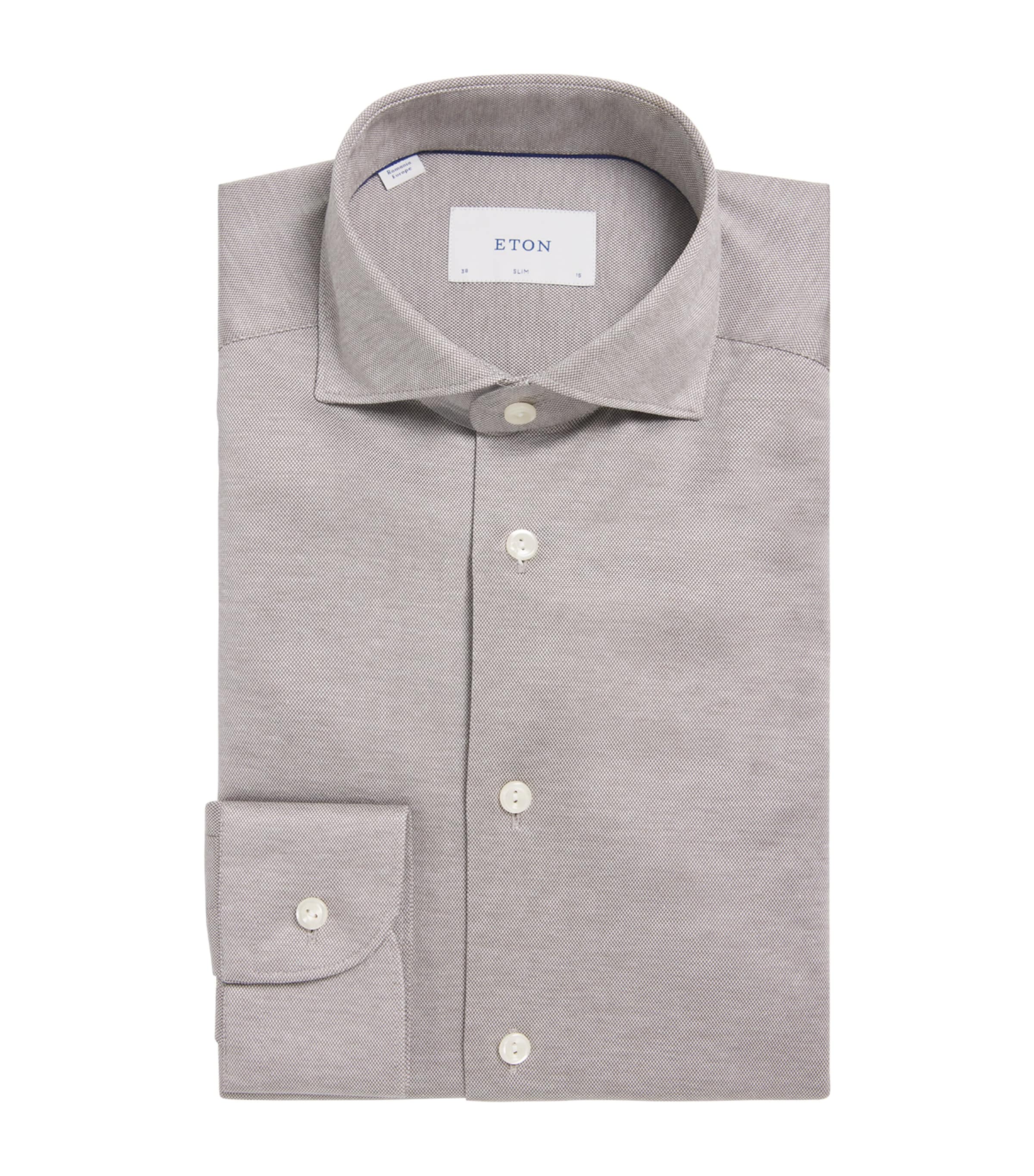 Cotton Filo di Scozia Slim Shirt