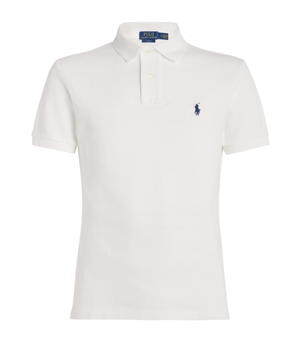 Cotton Mesh Slim-Fit Polo Shirt