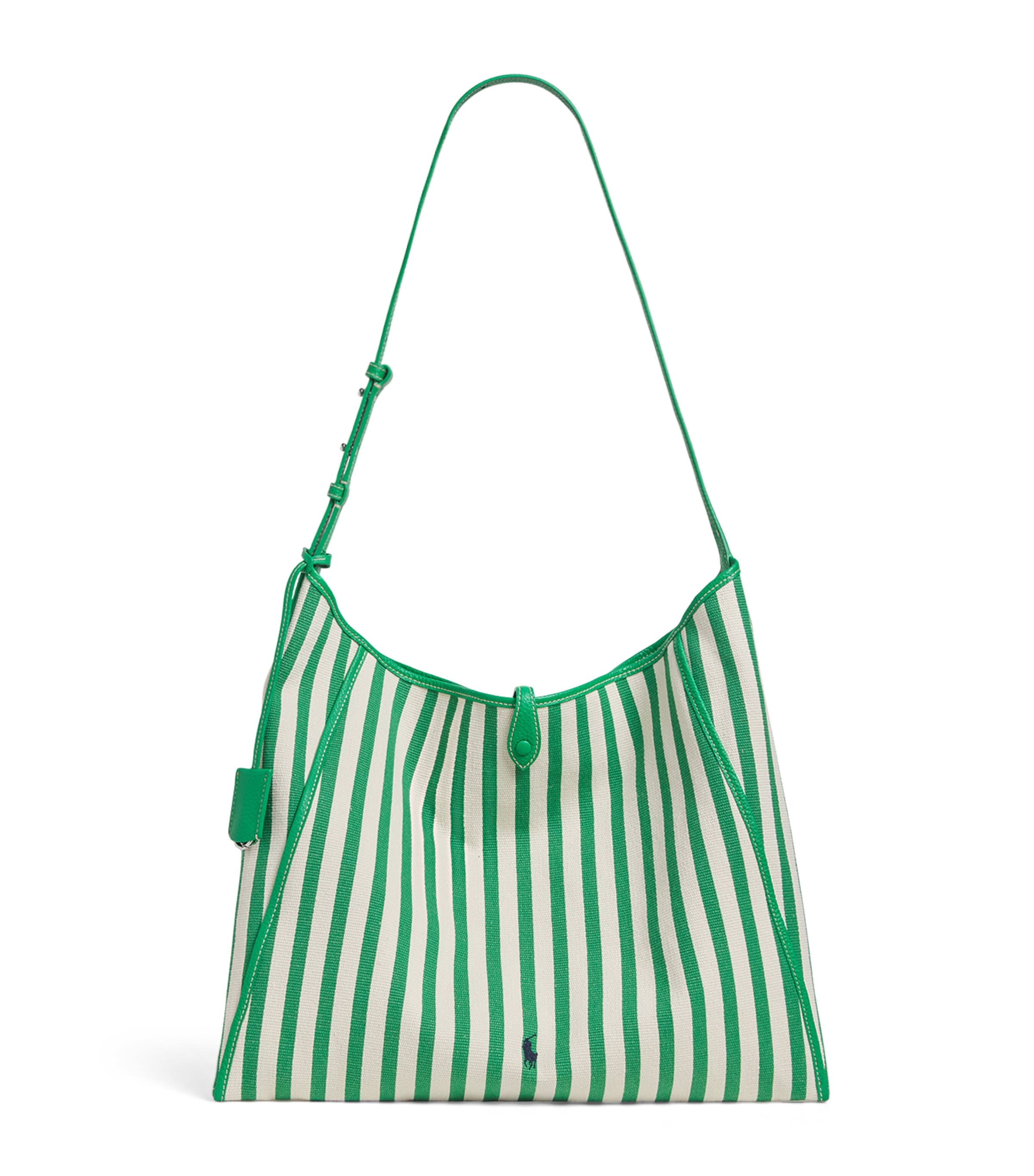 Polo Ralph Lauren Large Stripe Play Messenger Cross-Body Bag Paper/parrot