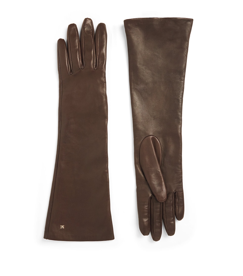 Leather Long Gloves