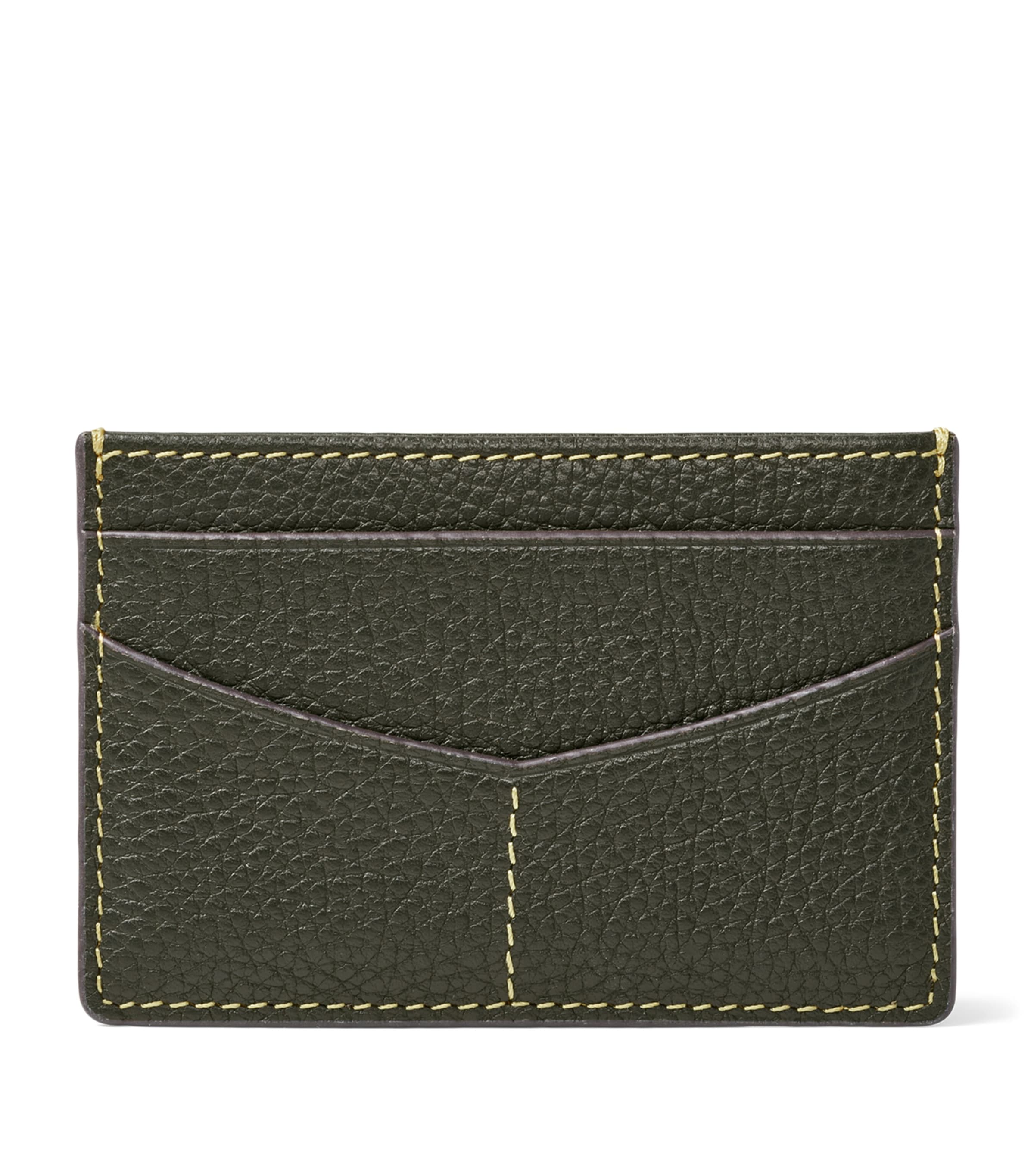 Aspinal Of London Leather Hudson Slim Card Holder Forestgreen