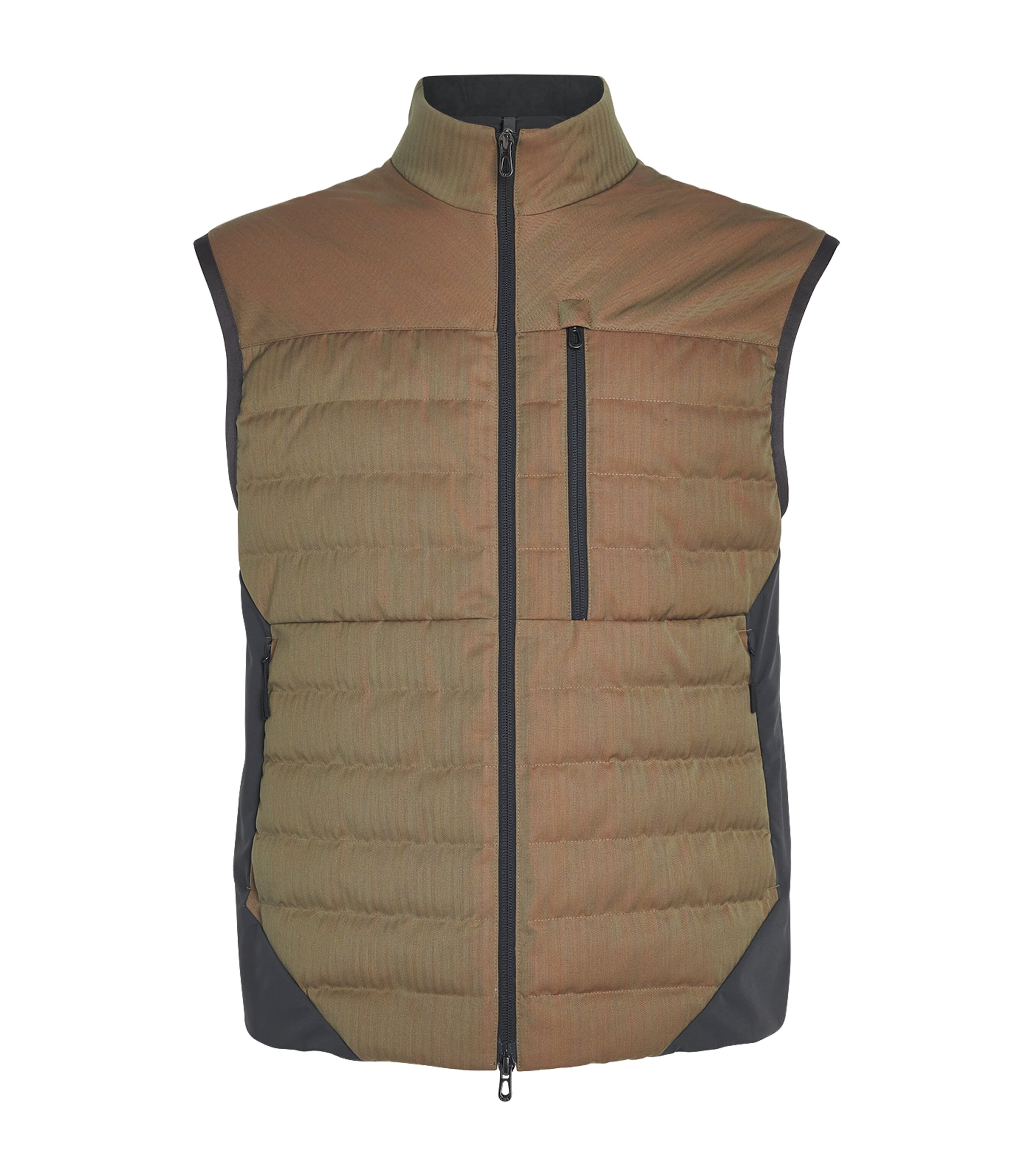 Sease Mens Wool-Blend Intrepid Down Gilet Iridscent Desert