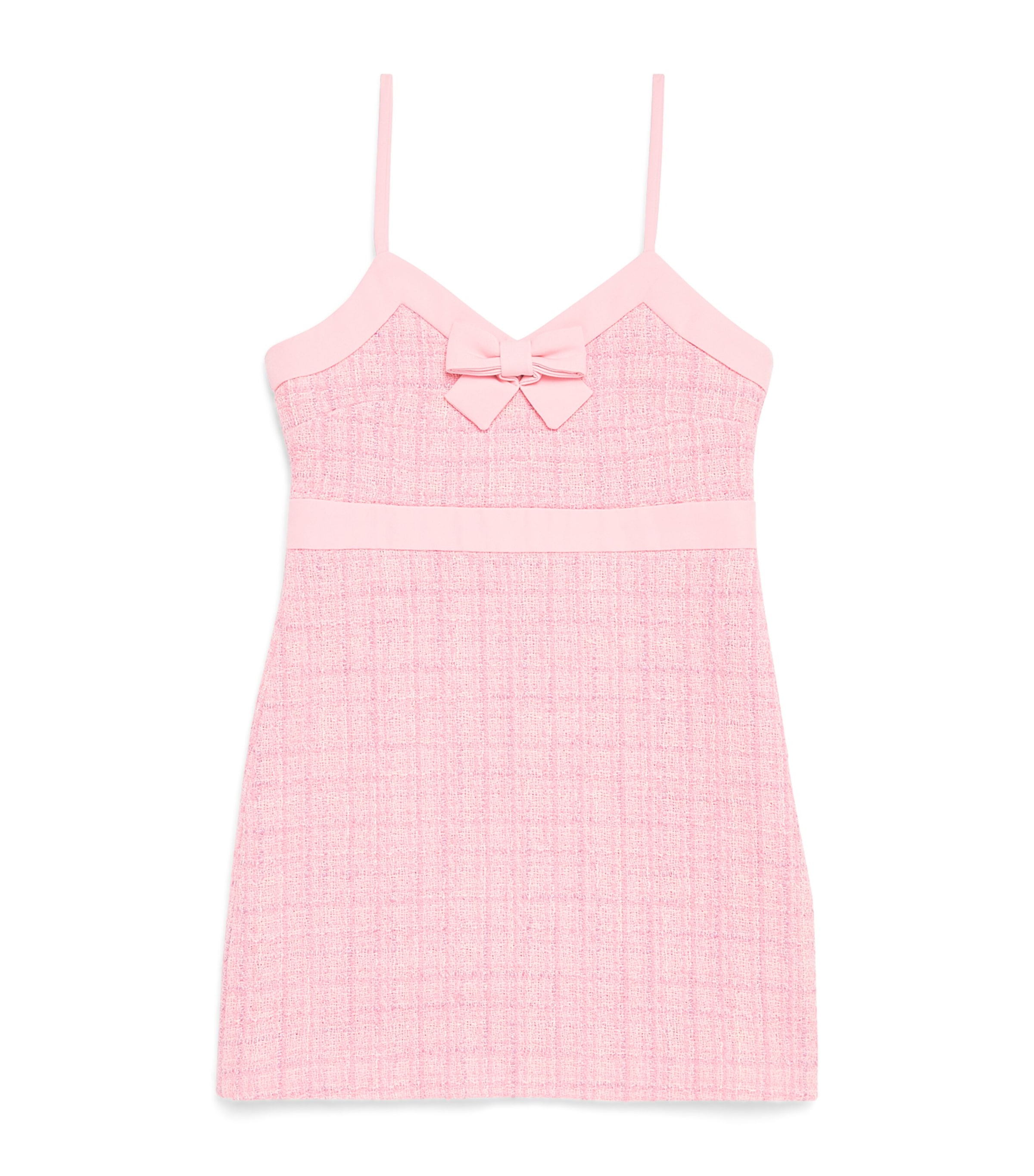 LoveShackFancy Tweed Kitt Dress (7-14 Years) Pkhibpink Hibiscus