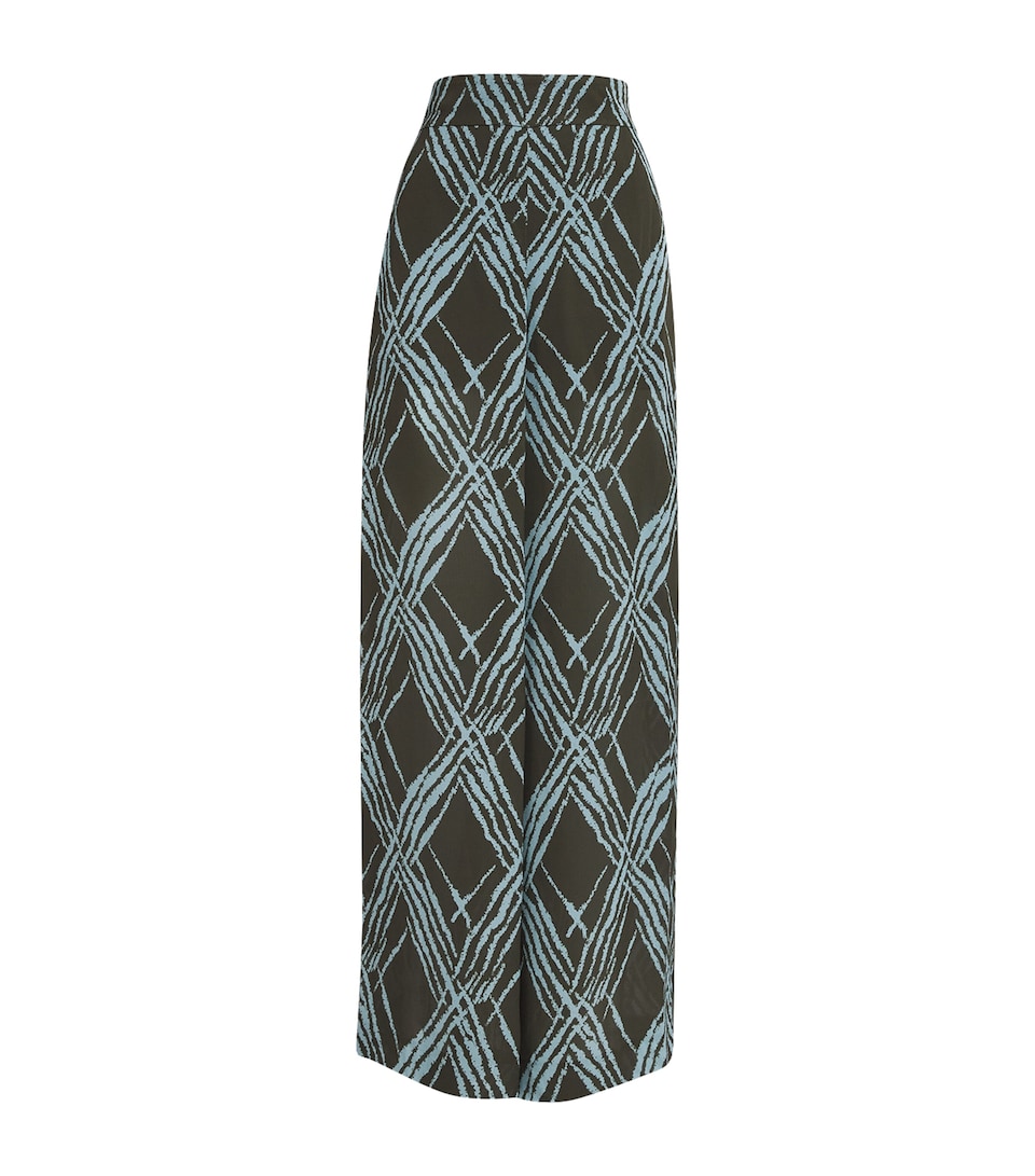 Open-Weave Silk-Blend Asila Trousers