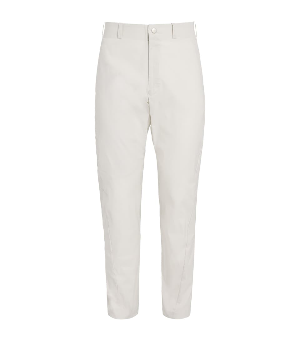 Alba Mens Cotton-Blend Techno Trousers Ivory