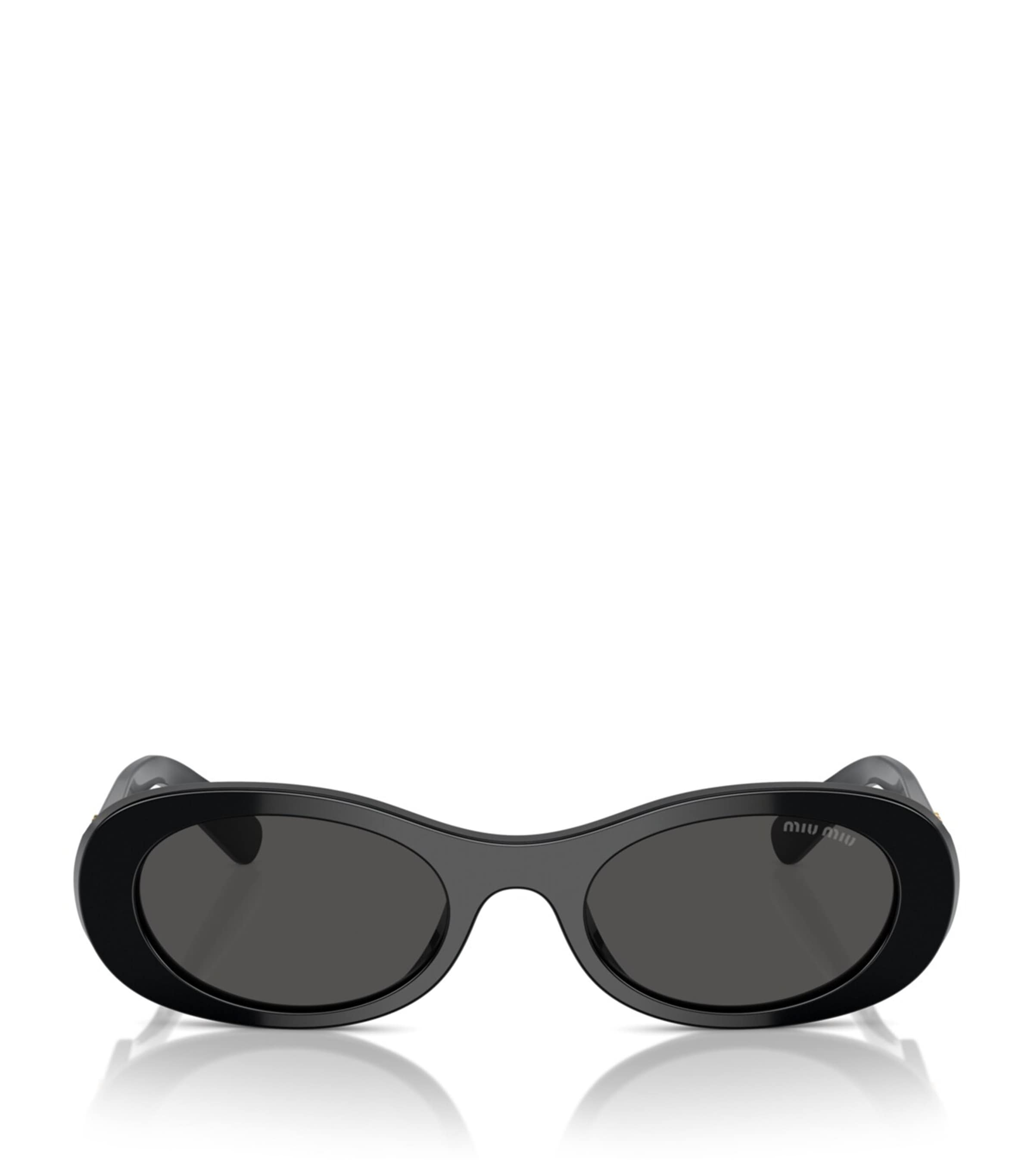 Miu Miu Acetate Oval Sunglasses