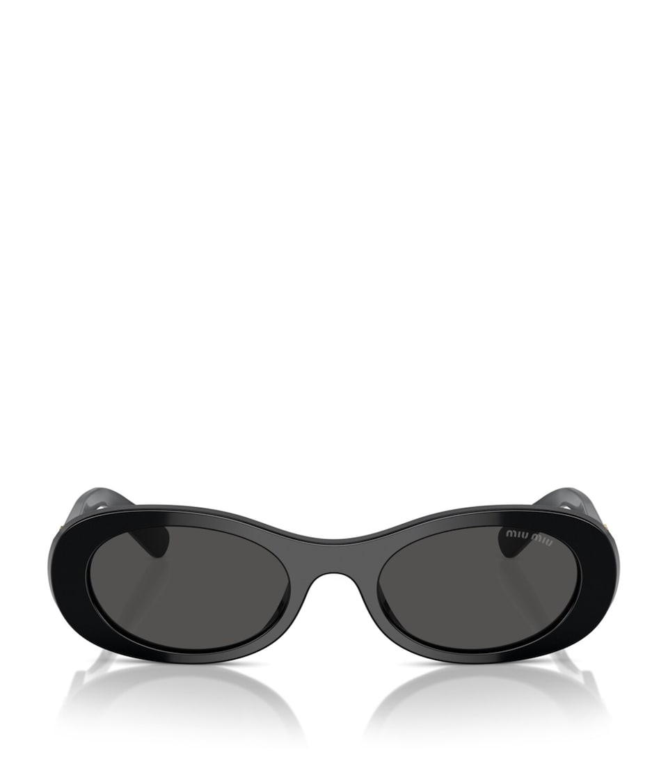 Miu Miu Acetate Oval Sunglasses