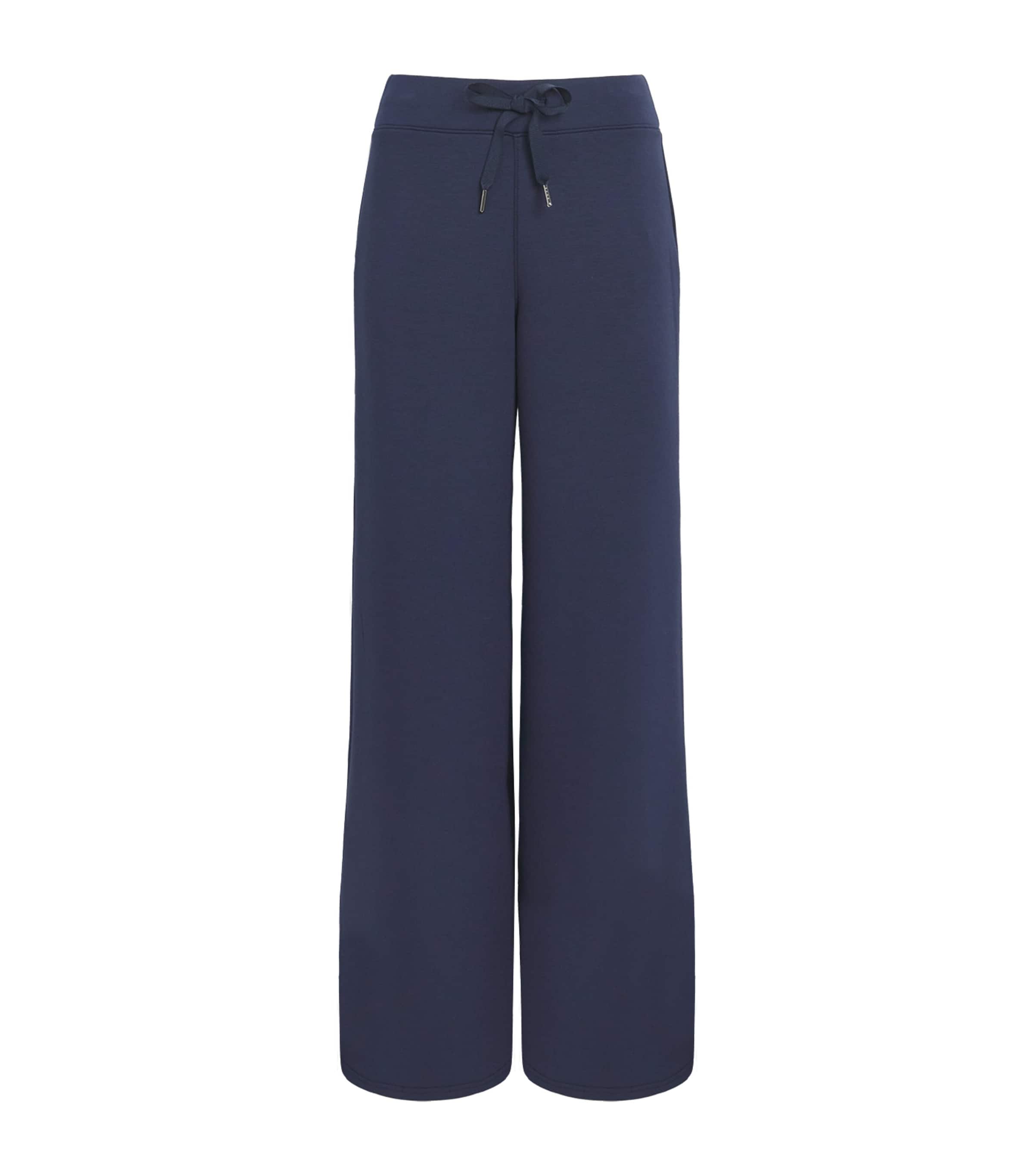 SPANX Womens SPANX AirEssentials Wide-Leg Sweatpants Timeless Navy