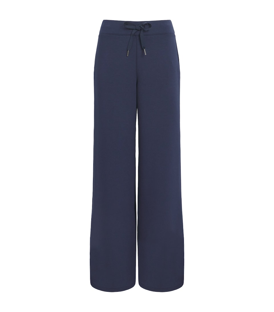 SPANX Womens SPANX AirEssentials Wide-Leg Sweatpants Timeless Navy