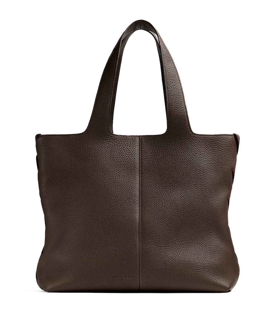 Large Leather Diago Tote Bag