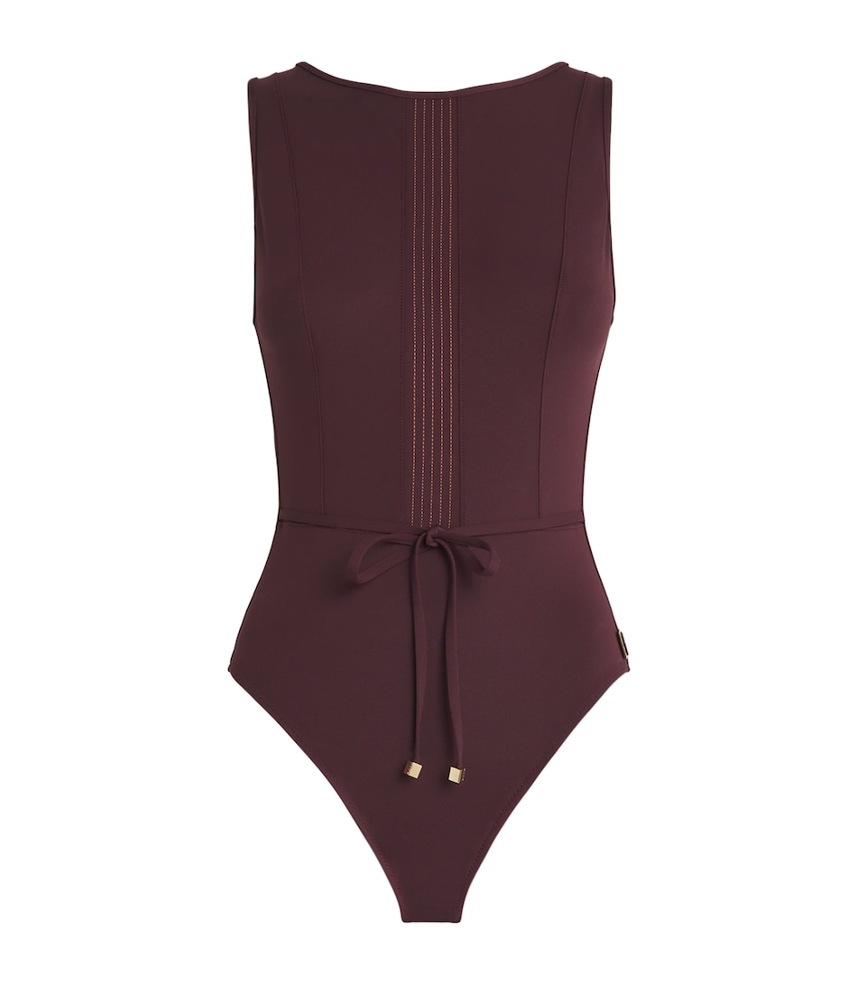 Mesh-Panel Swimsuit