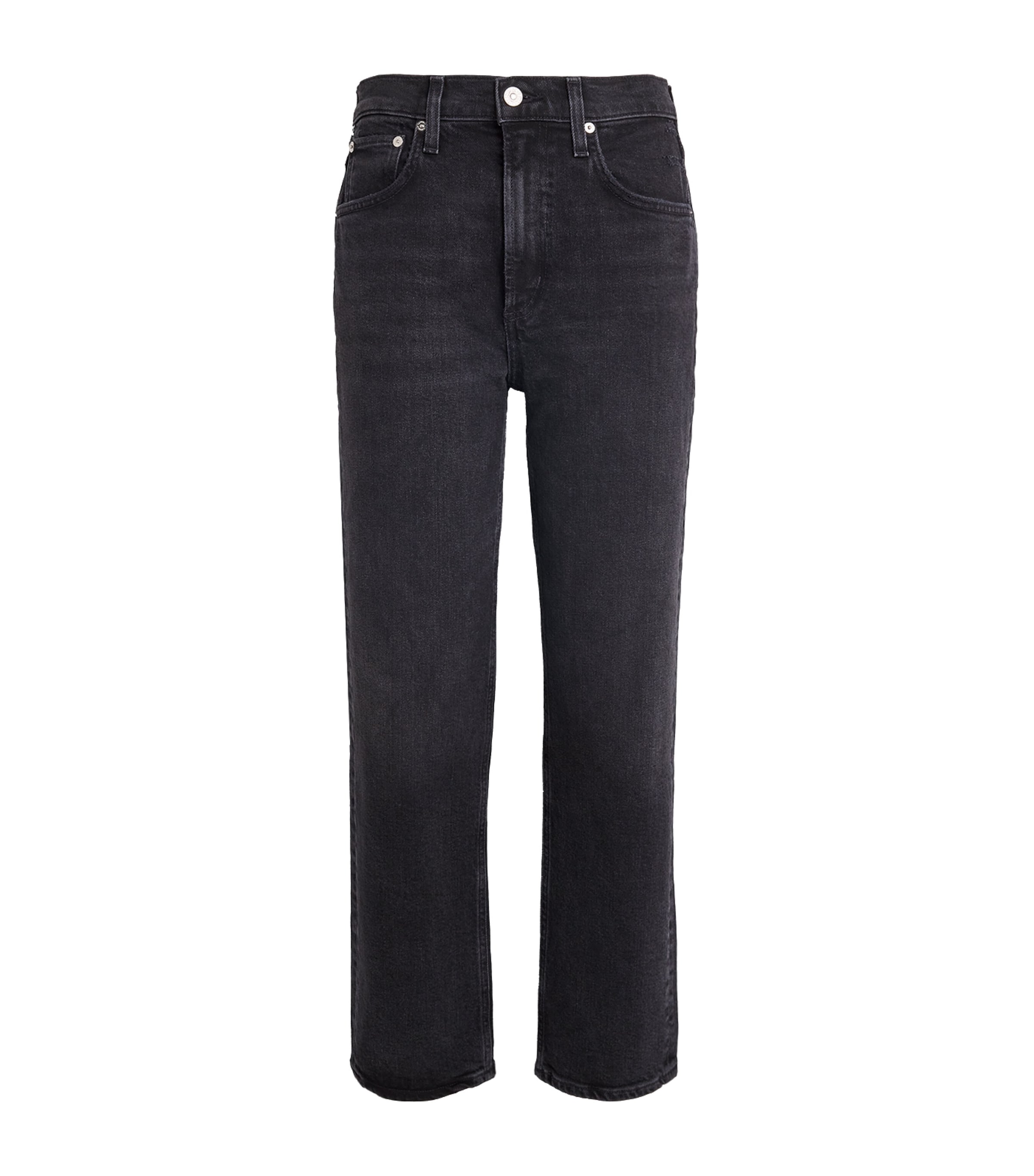 High-Rise Delfina Straight Jeans