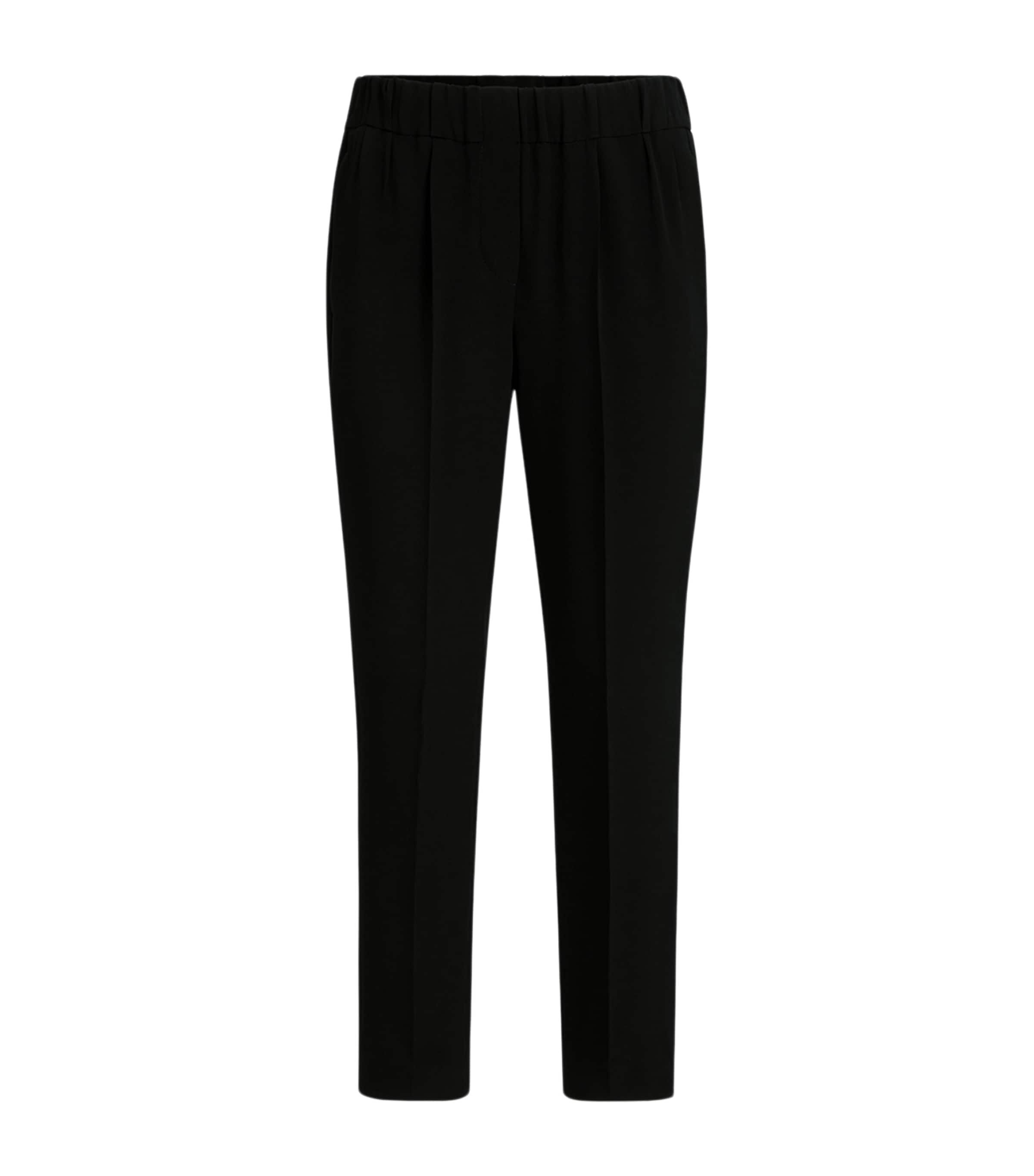 Crepe Slim Trousers