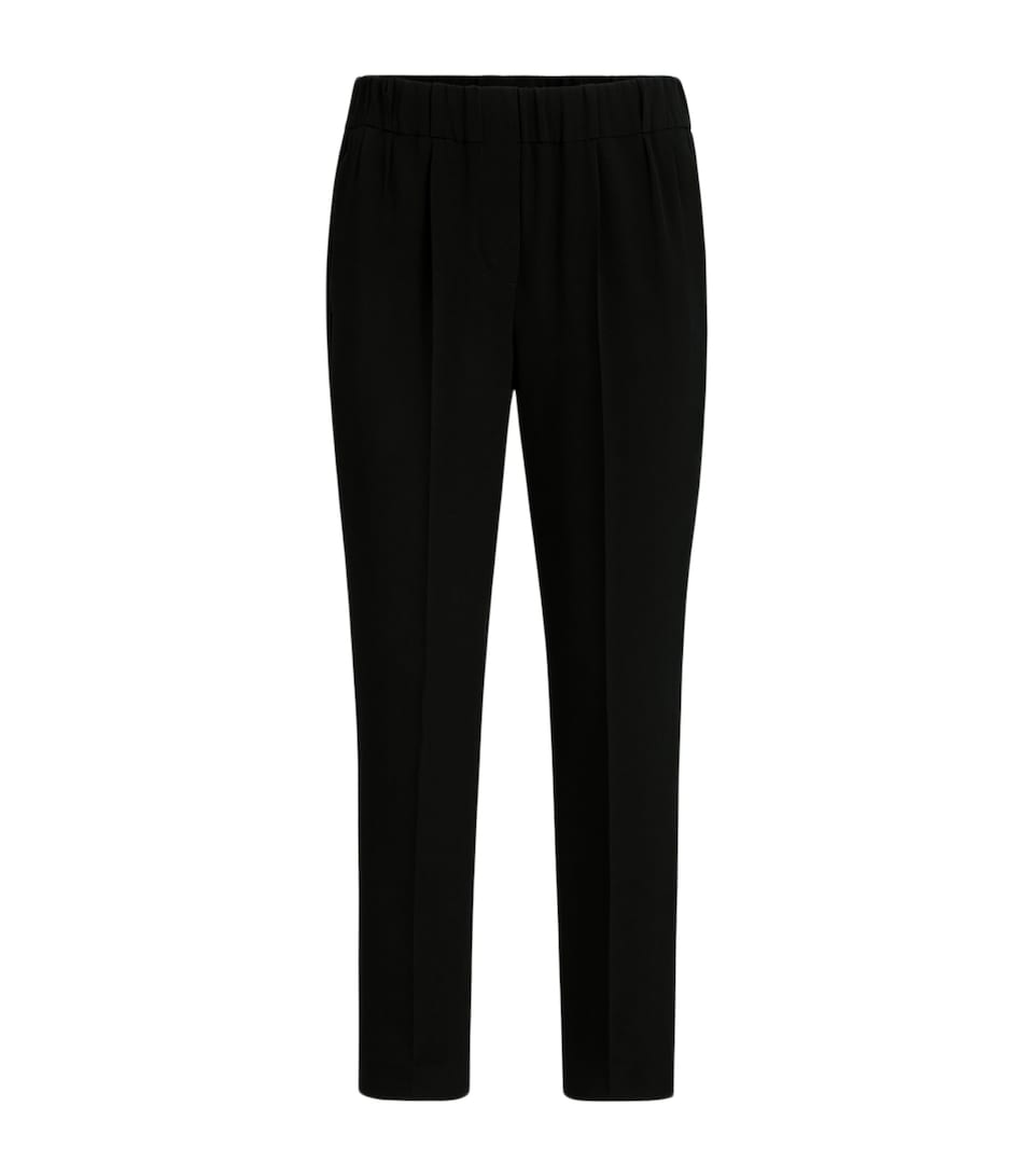 Crepe Slim Trousers