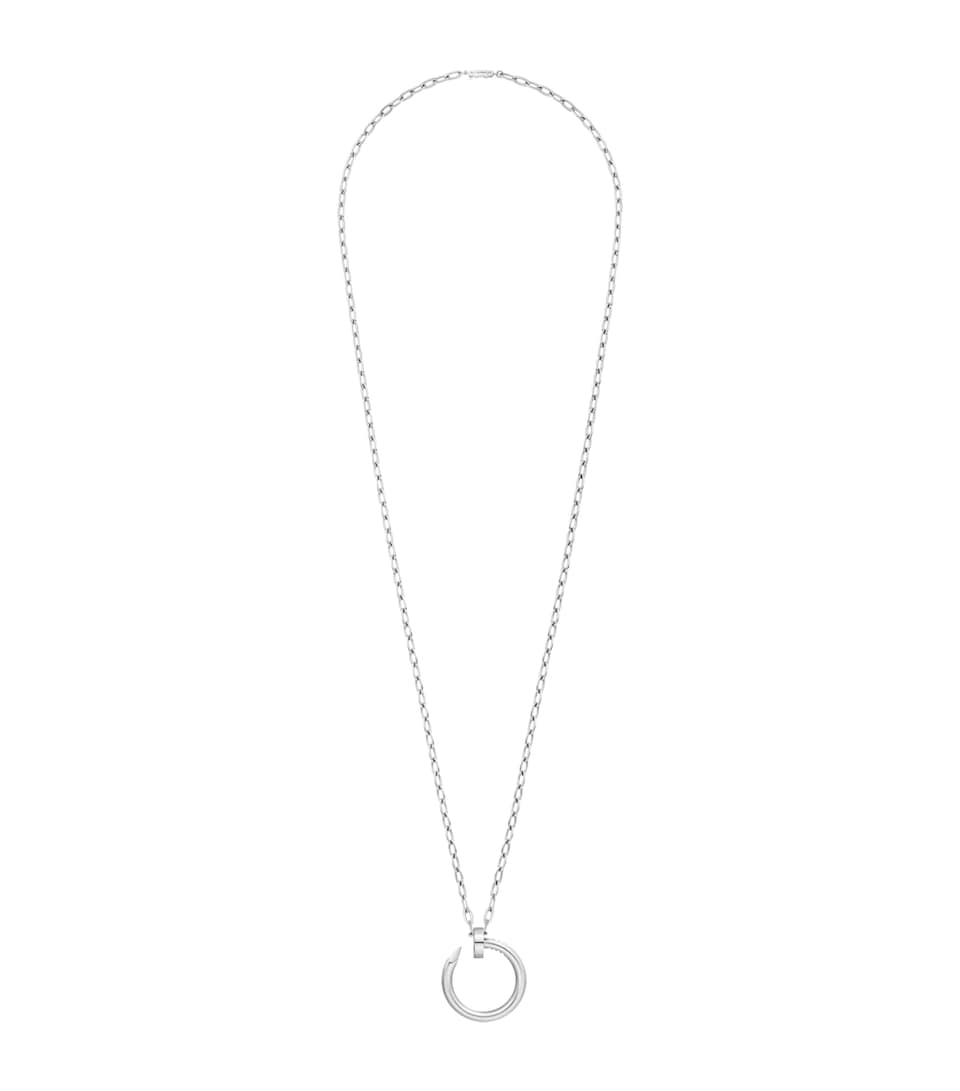 Extra-Large White Gold Juste un Clou Necklace