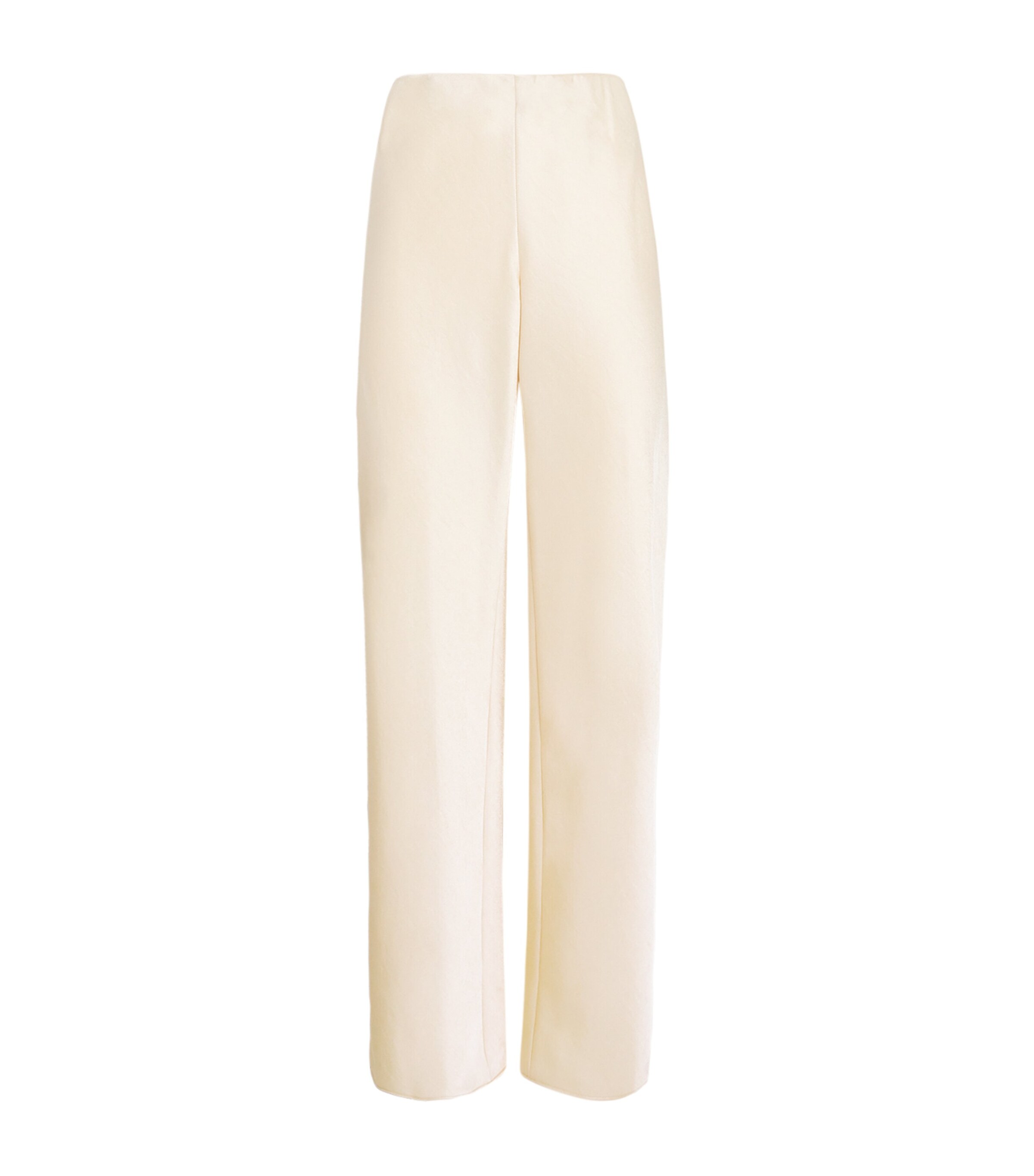 Satin Straight Trousers