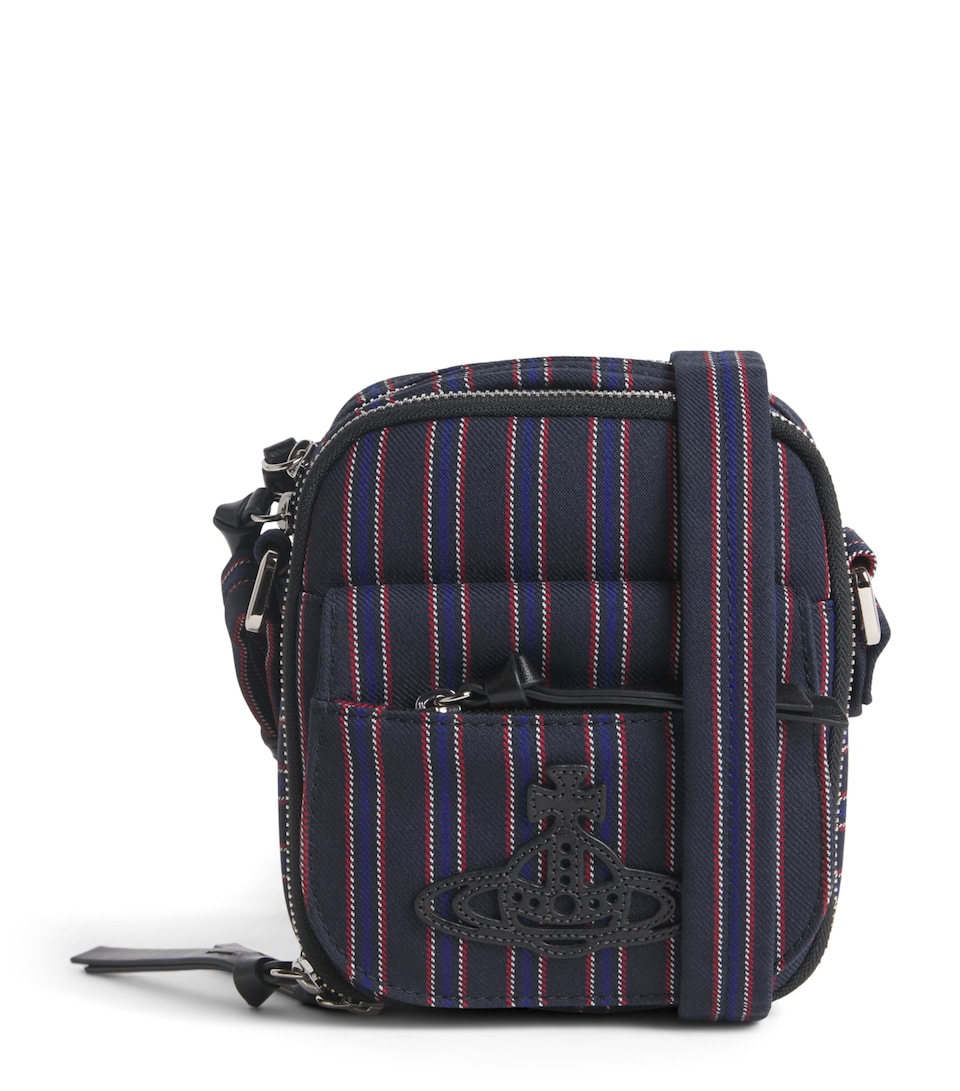 Vivienne Westwood Small Stripe Eton Cross-Body Bag Blue