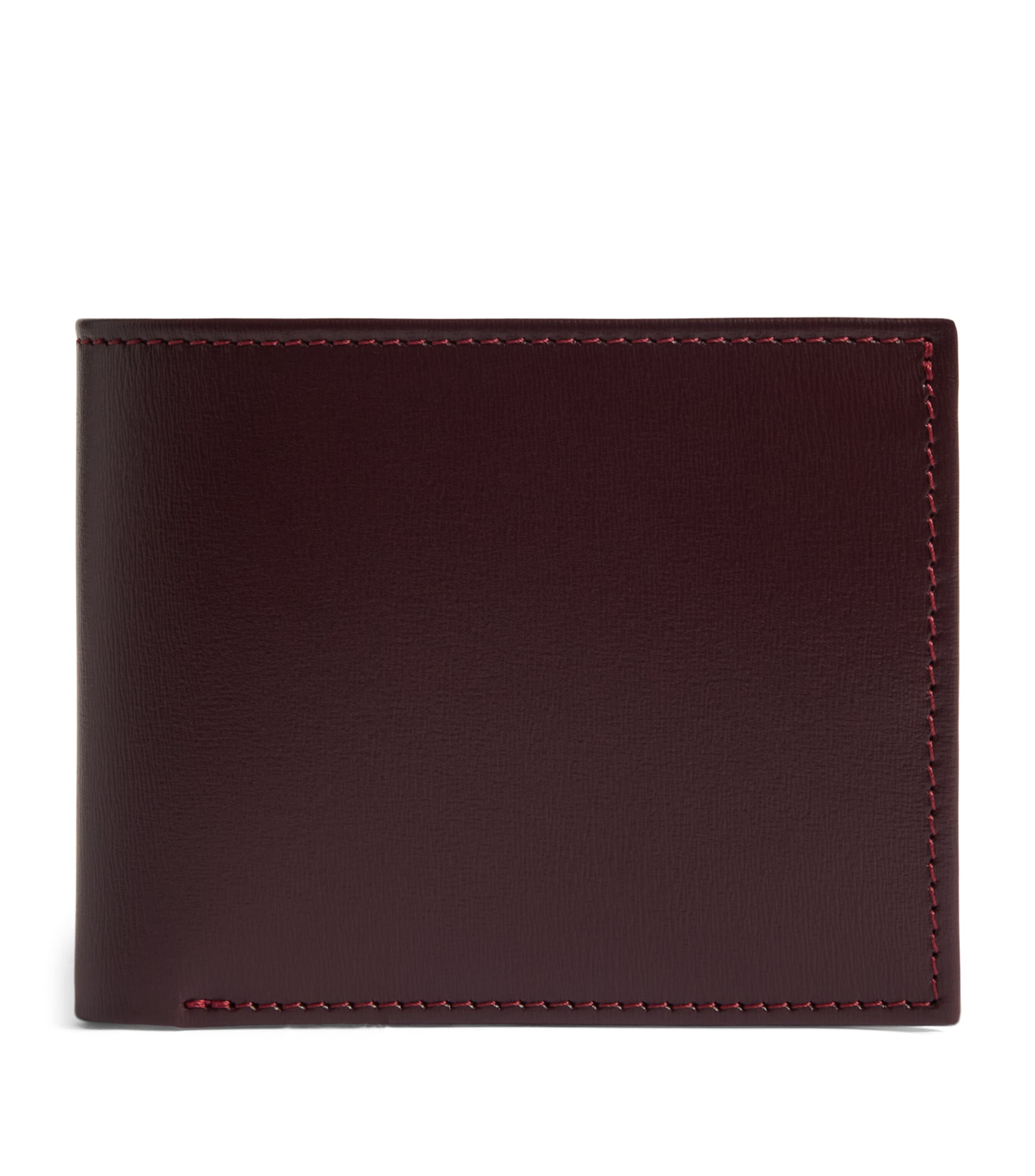 Swaine Leather Bifold Wallet Oxblood