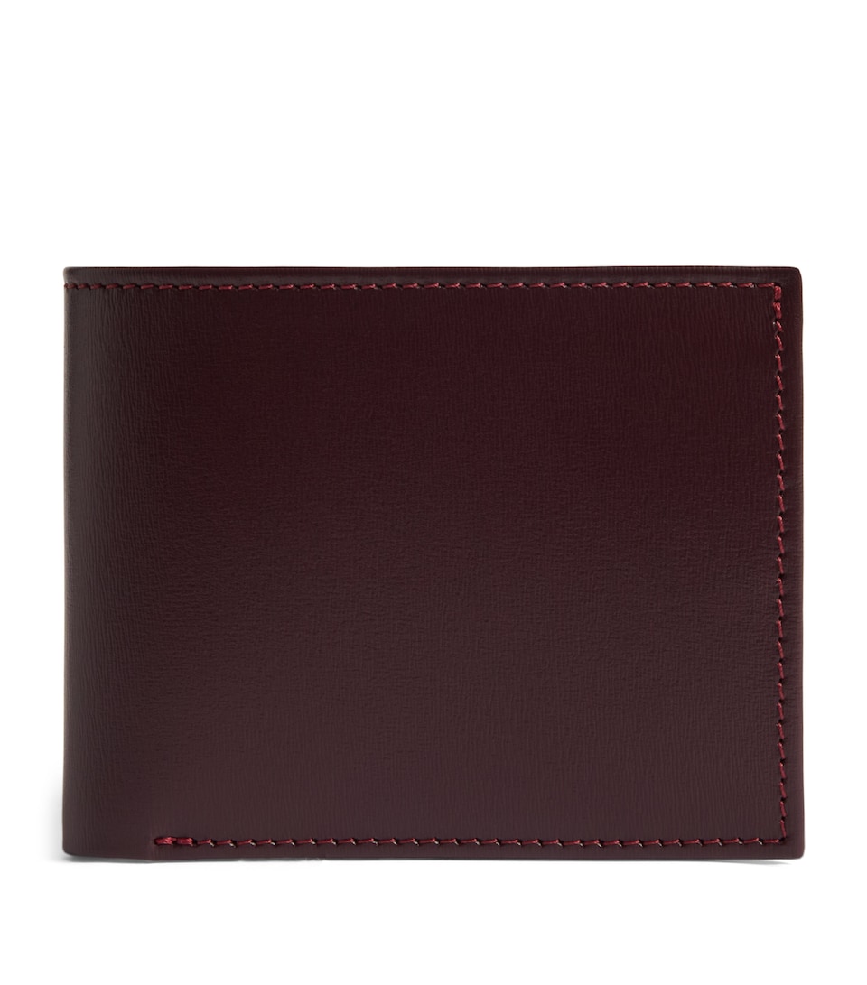 Swaine Leather Bifold Wallet Oxblood