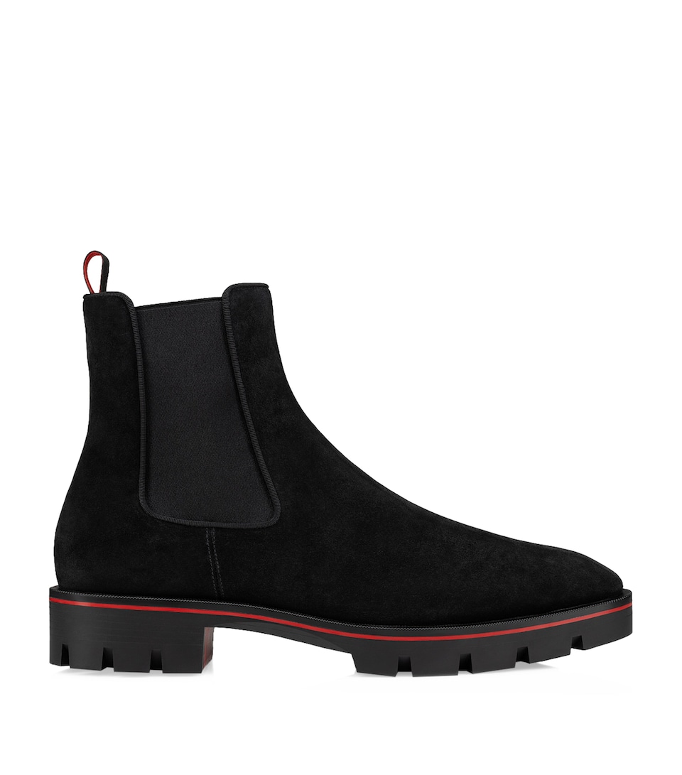 Christian Louboutin Alpinosol Veau Velour Chelsea Boots