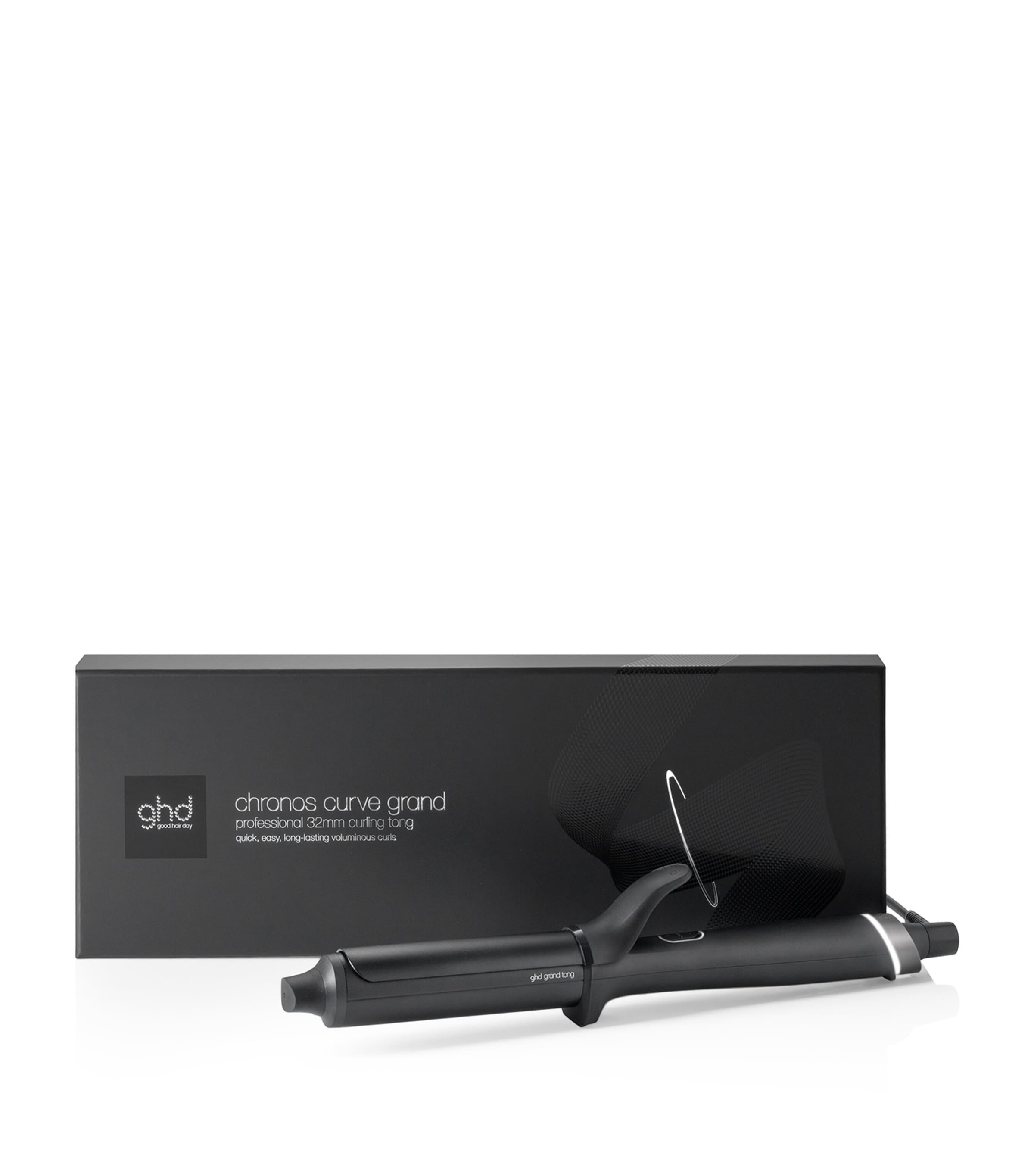 ghd Chronos Curve Grand Tong Hair Curler (32mm) Black
