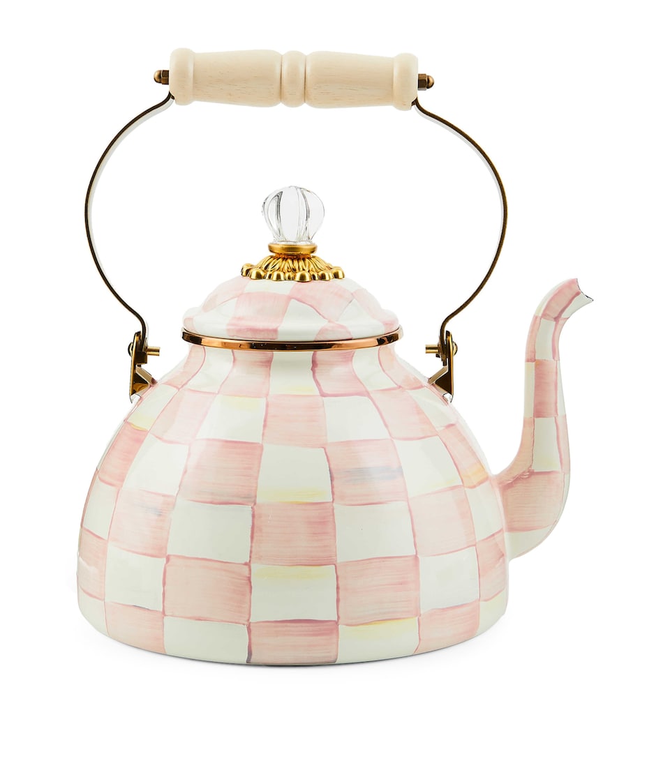 MacKenzie-Childs Rosy Check Kettle (2.85L) Pink