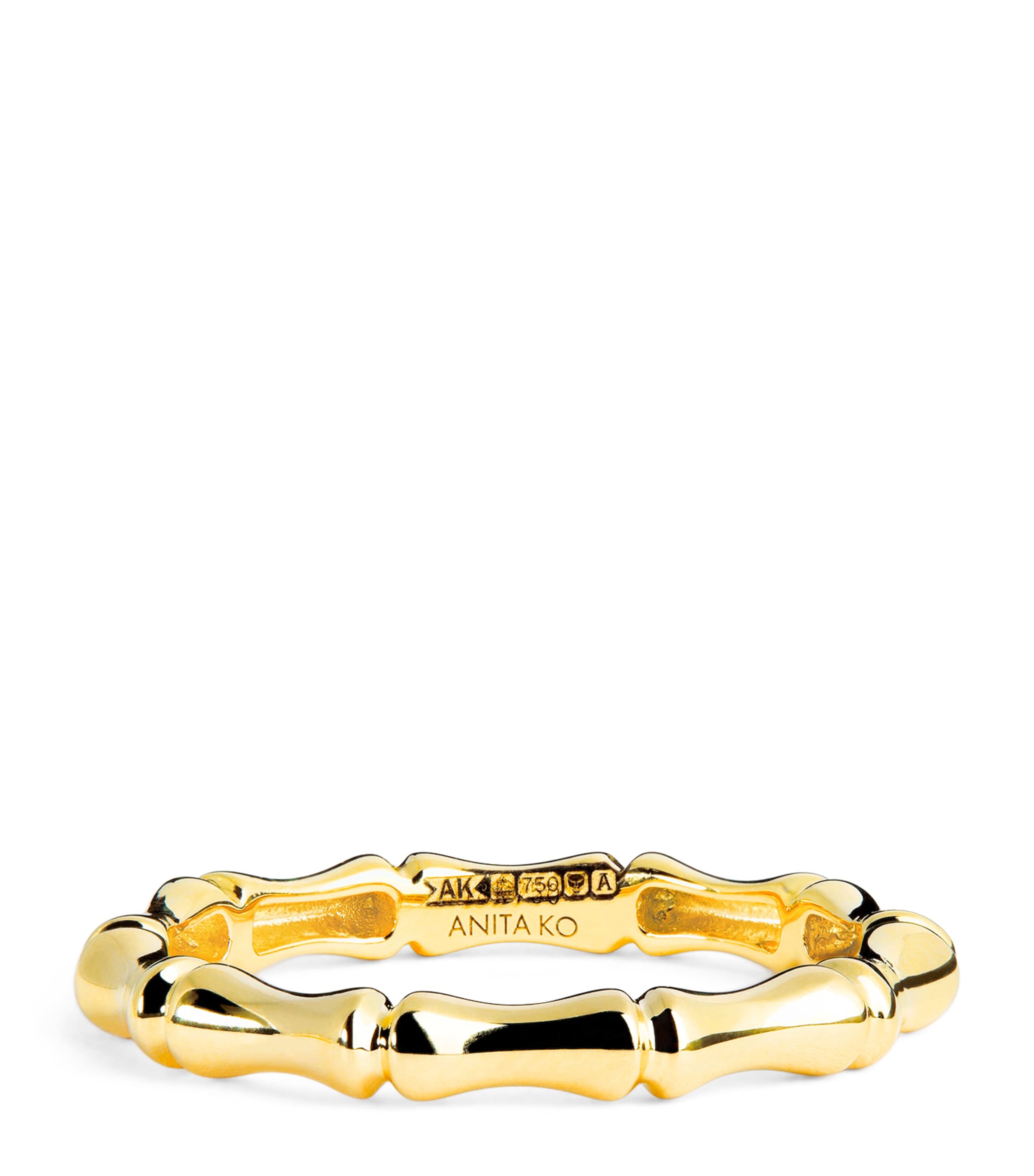 Yellow Gold Bamboo Ring