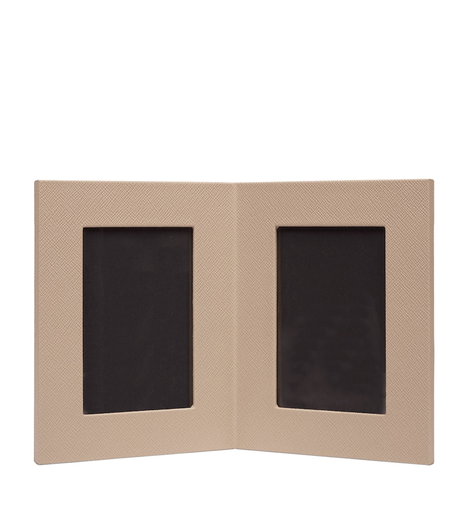 Calfskin Panama Double Frame (6” x 4”)