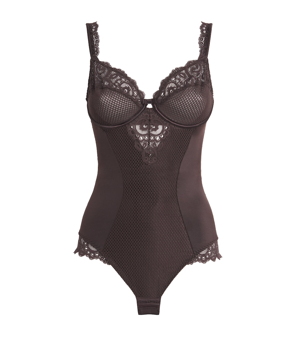 Maison Lejaby Womens Lace Gaby Underwired Bodysuit Cola