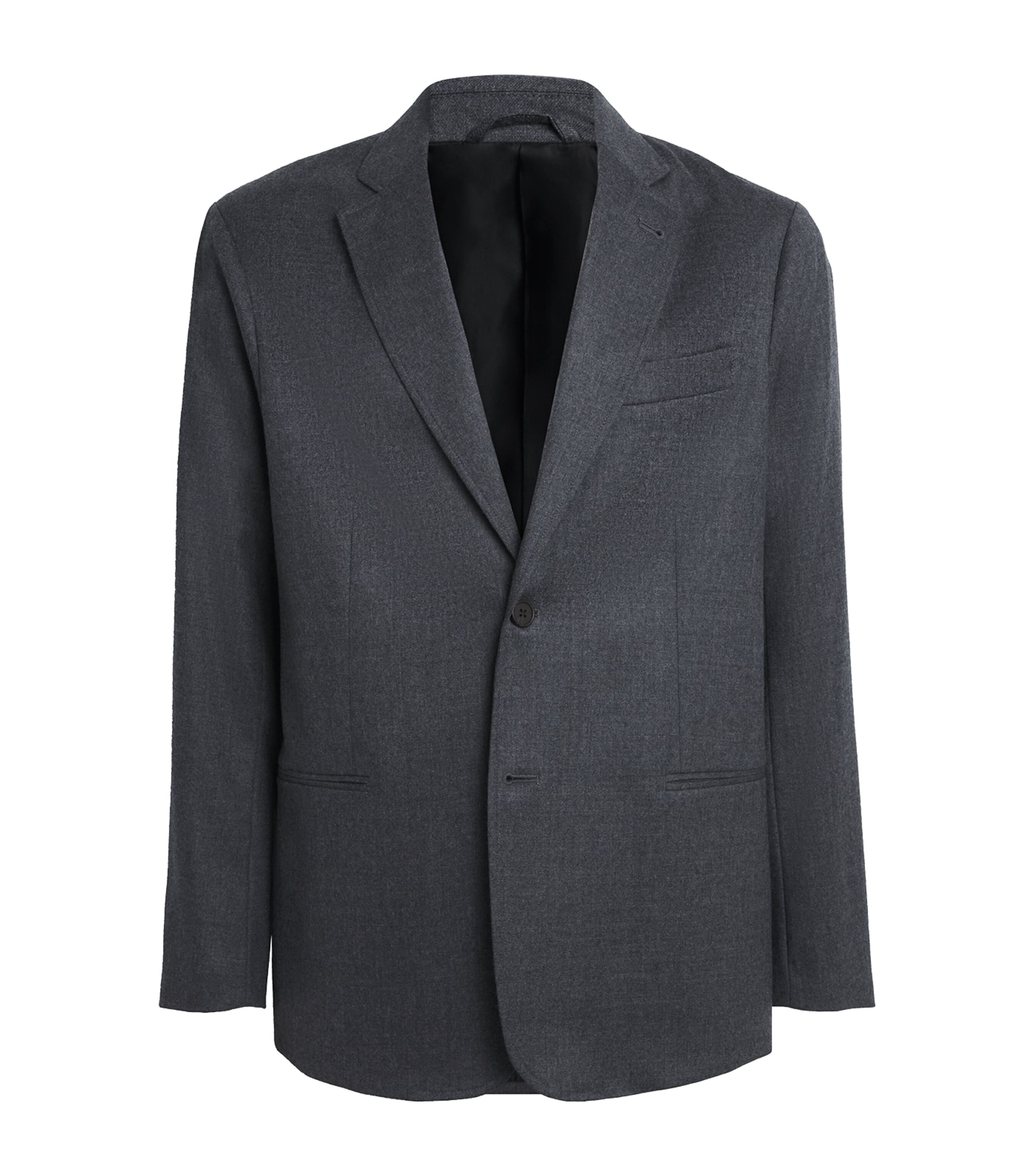Virgin Wool Single-Breasted Blazer